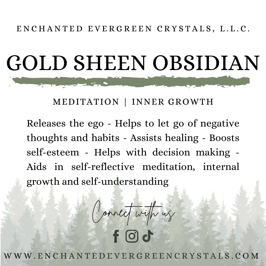 Gold Sheen Obsidian | 8mm | Bracelet