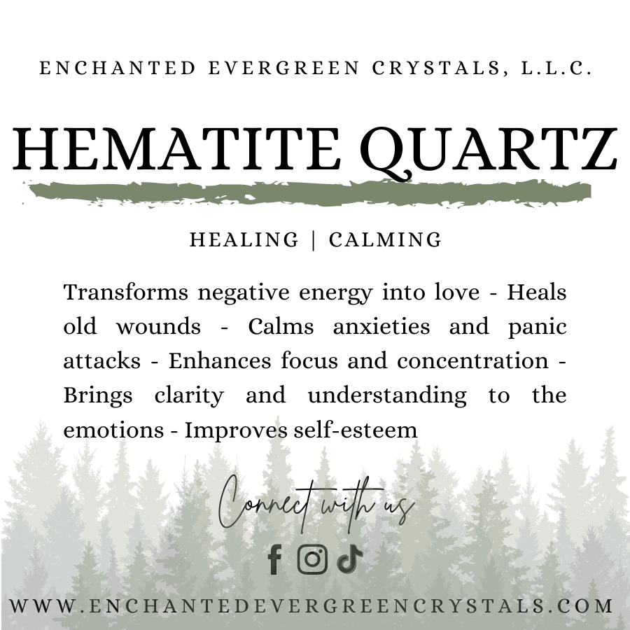 Hematite Lemurian Quartz Specimen | Zambia | J4