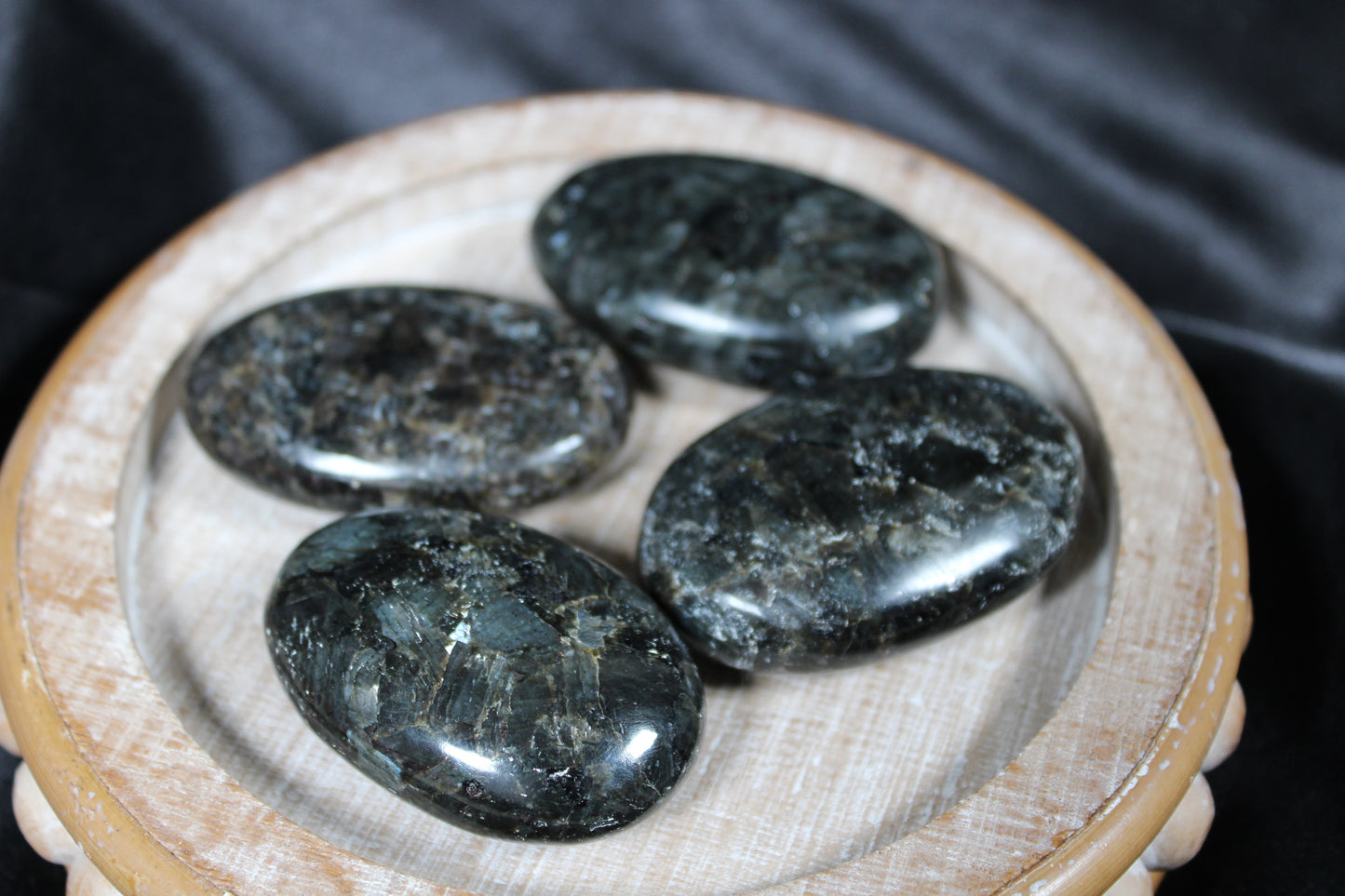 Larvikite Palm Stone