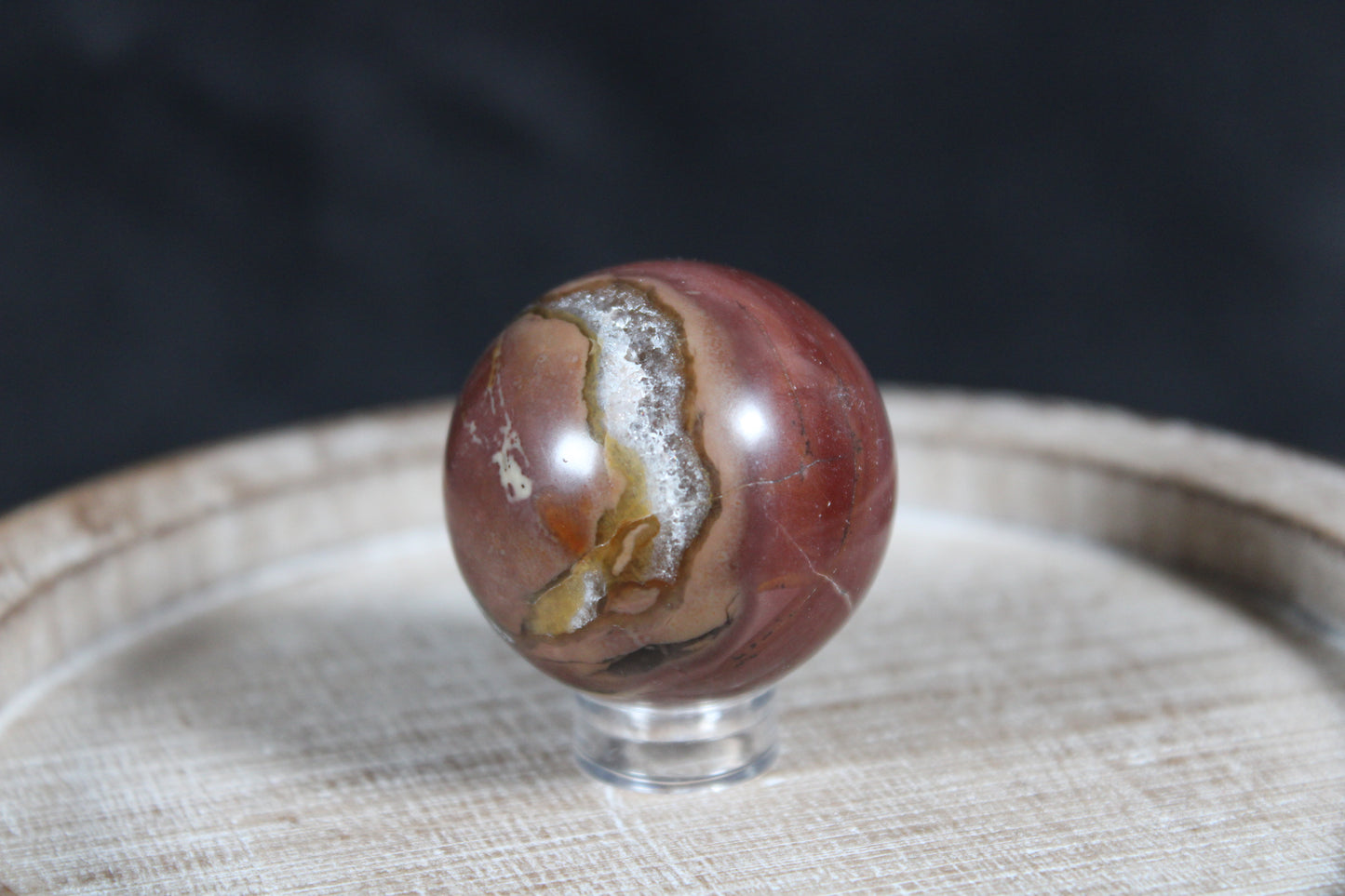 Red Moss Agate Sphere | A14