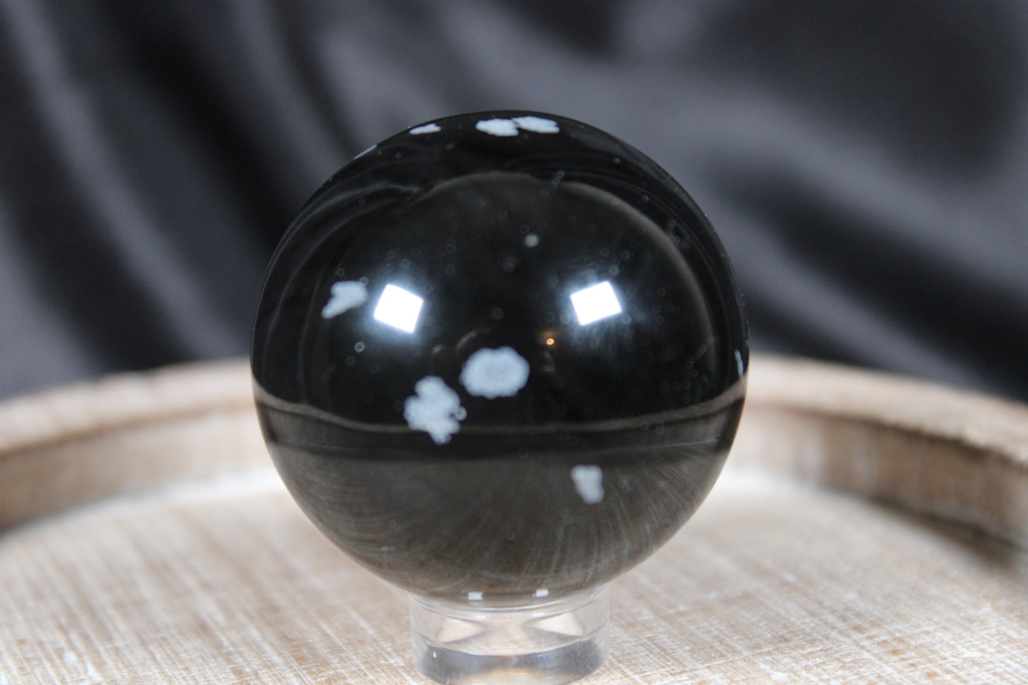 Snowflake Obsidian Sphere | A14