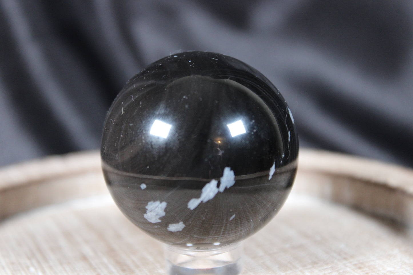 Snowflake Obsidian Sphere | B14