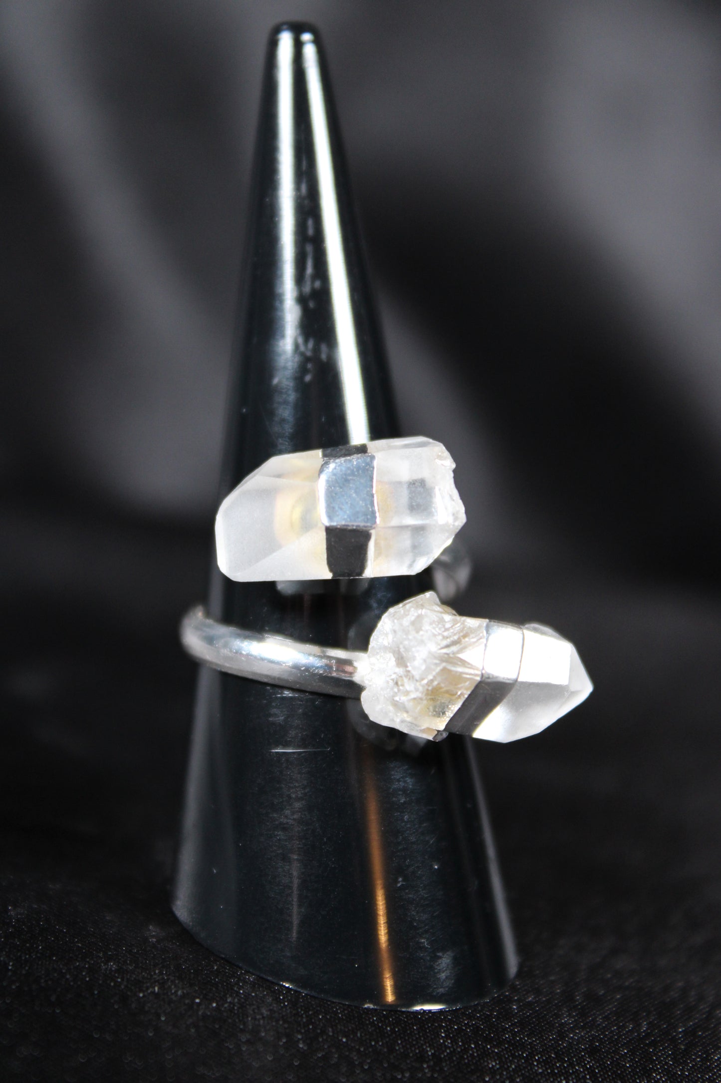 Quartz Point Ring | Silver Plated