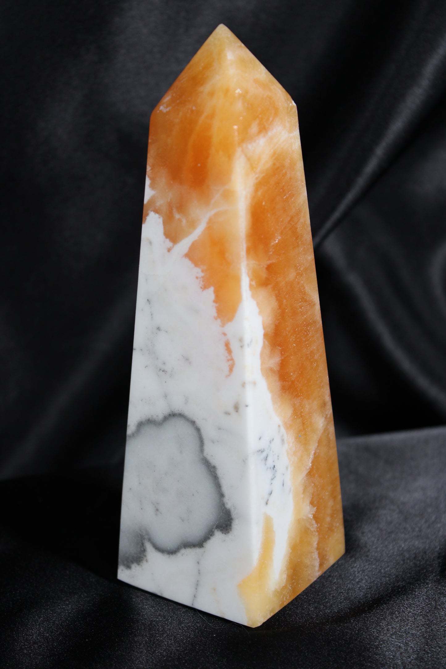 Orange Calcite | Obelisk | E27