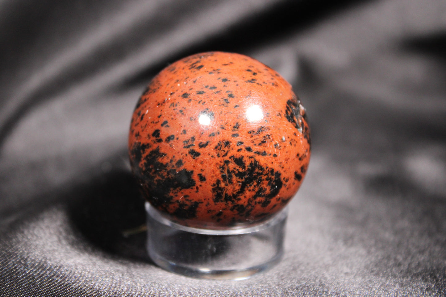 IMPERFECT | Mahogany Obsidian Sphere | C14*