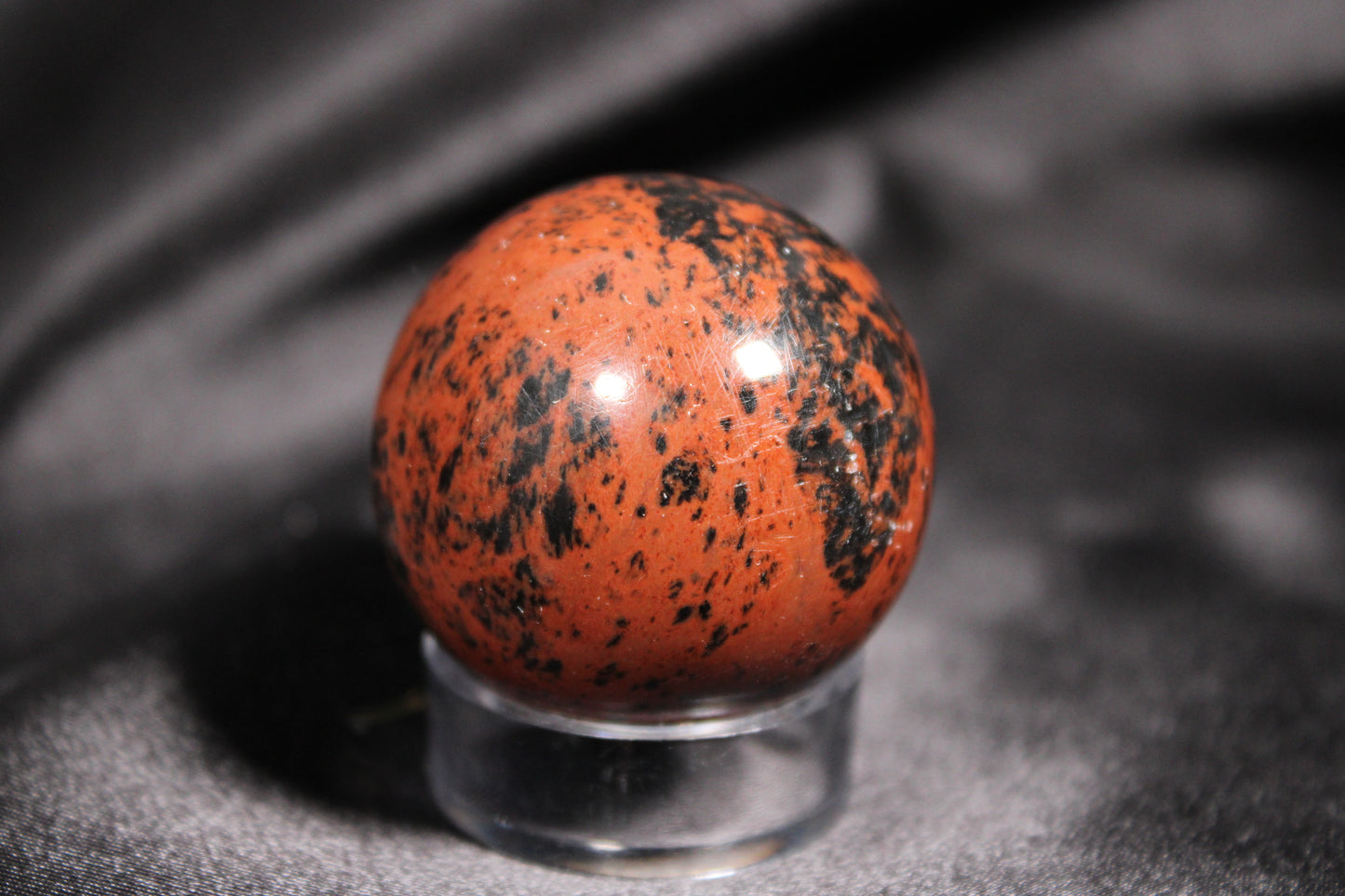IMPERFECT | Mahogany Obsidian Sphere | C14*