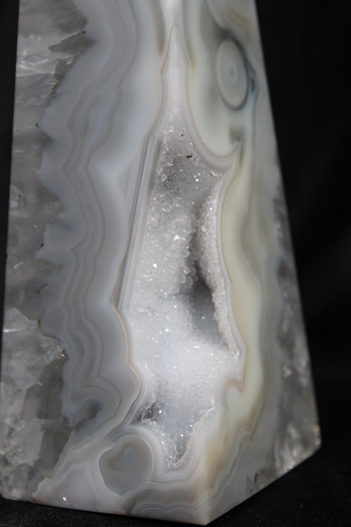 Druzy Agate Obelisk | Brazil | J206