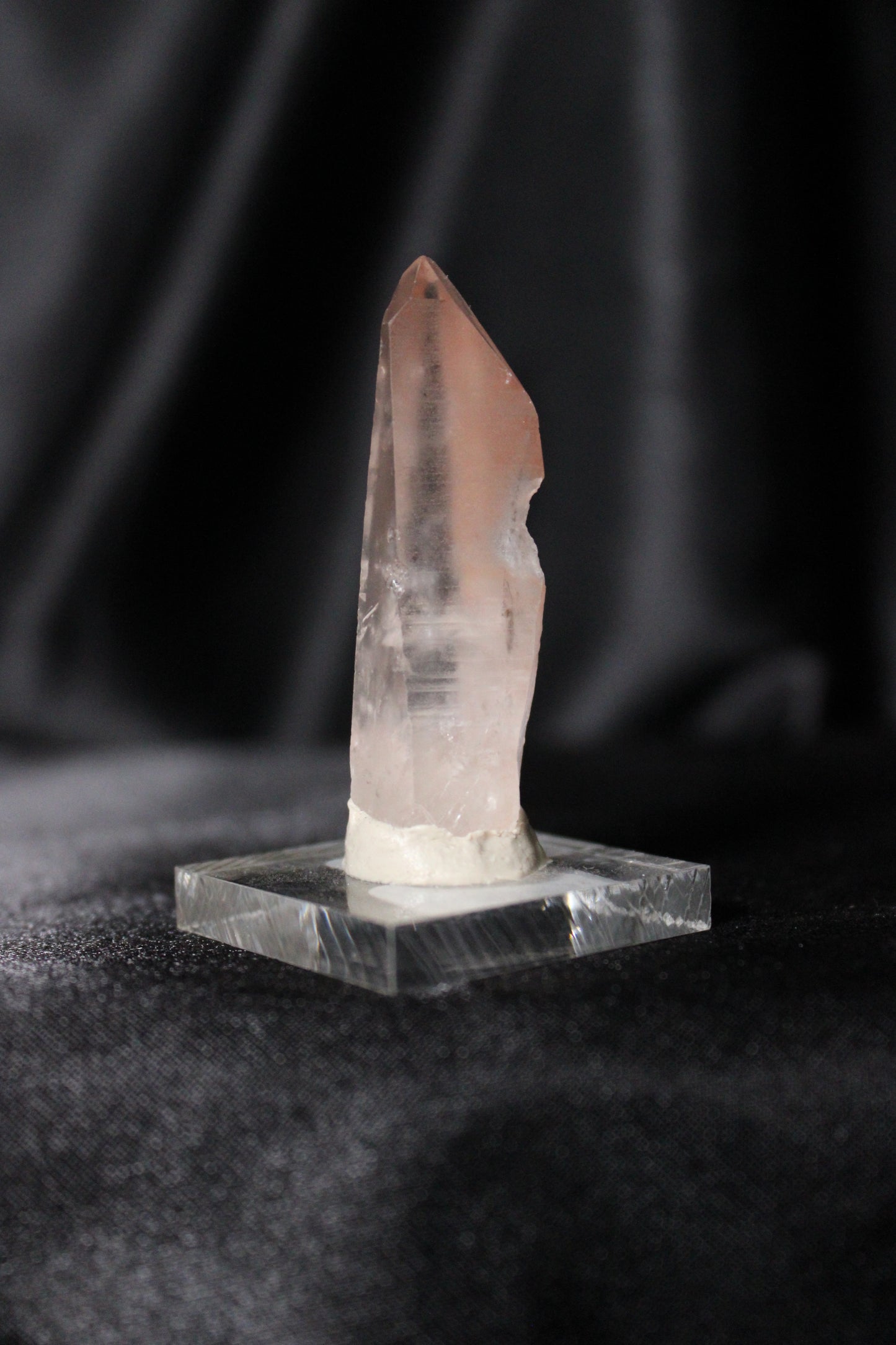 Hematite Lemurian Quartz Specimen | Zambia | B16 w/stand