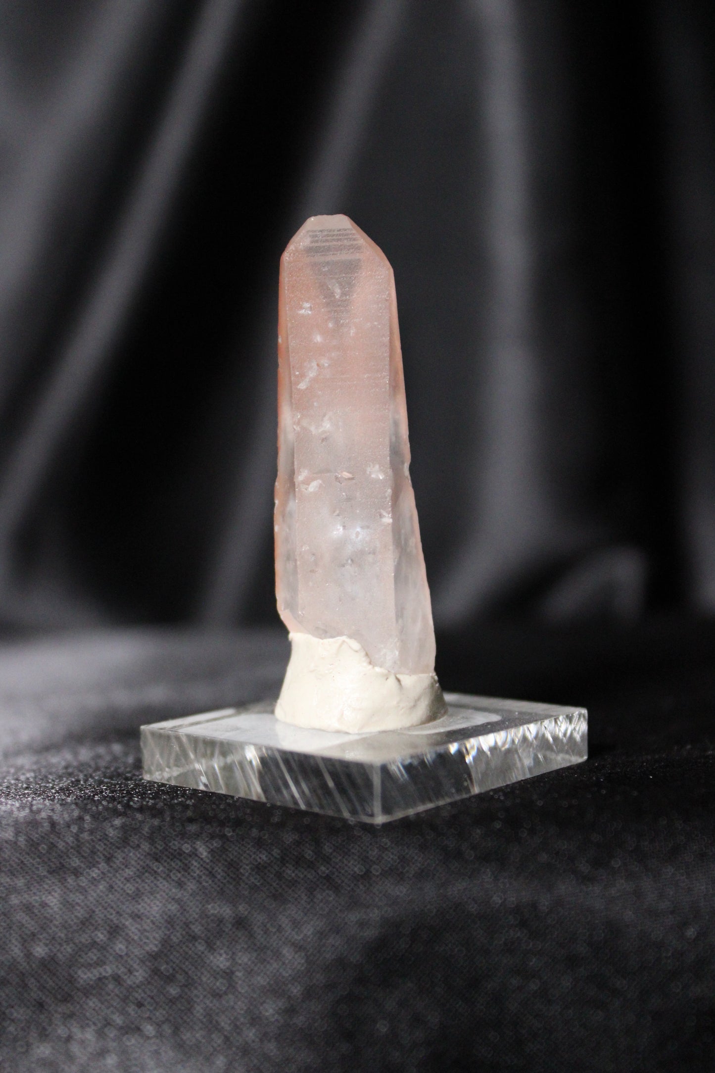 Hematite Lemurian Quartz Specimen | Zambia | B16 w/stand