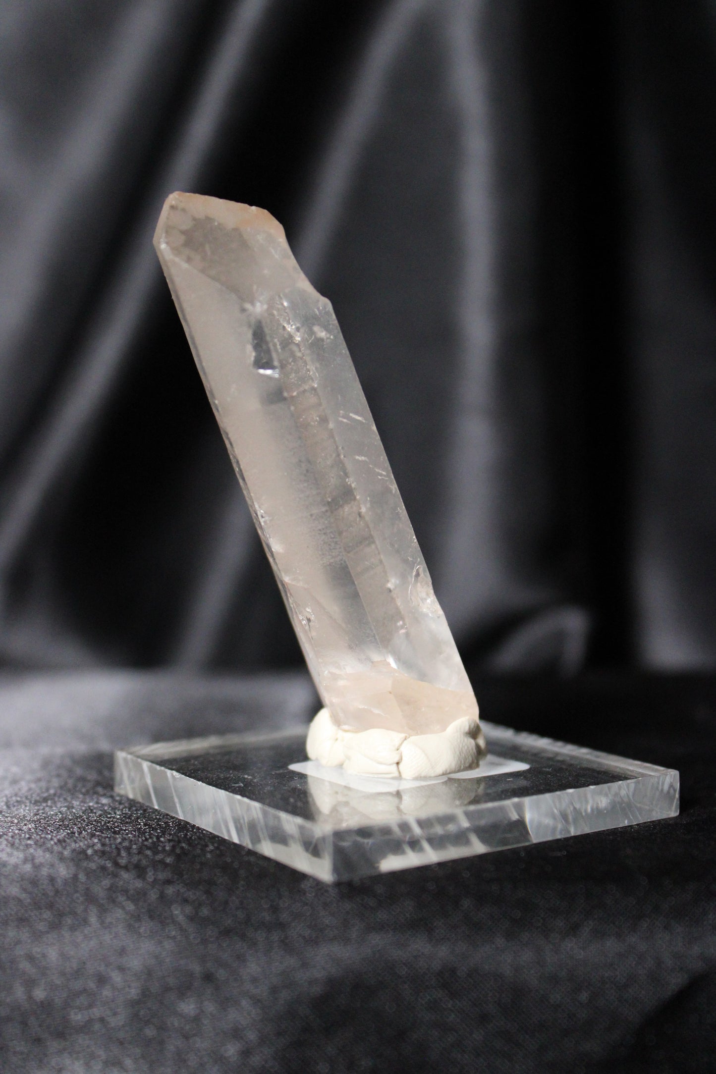 Hematite Lemurian Quartz Specimen | Zambia | C40 w/stand