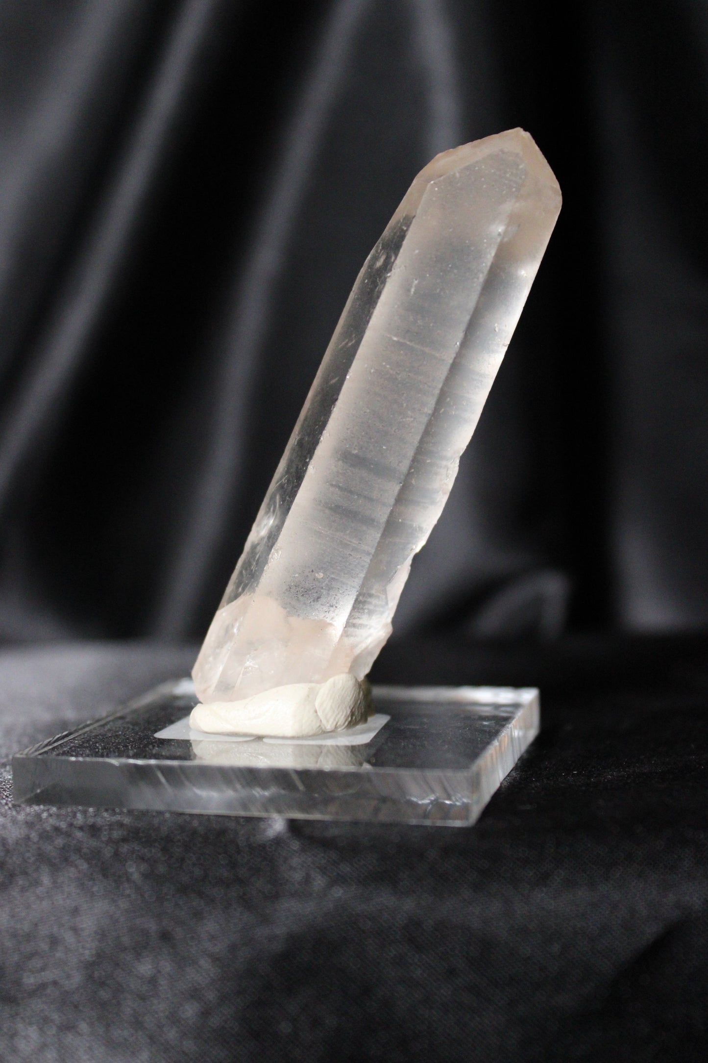 Hematite Lemurian Quartz Specimen | Zambia | C40 w/stand