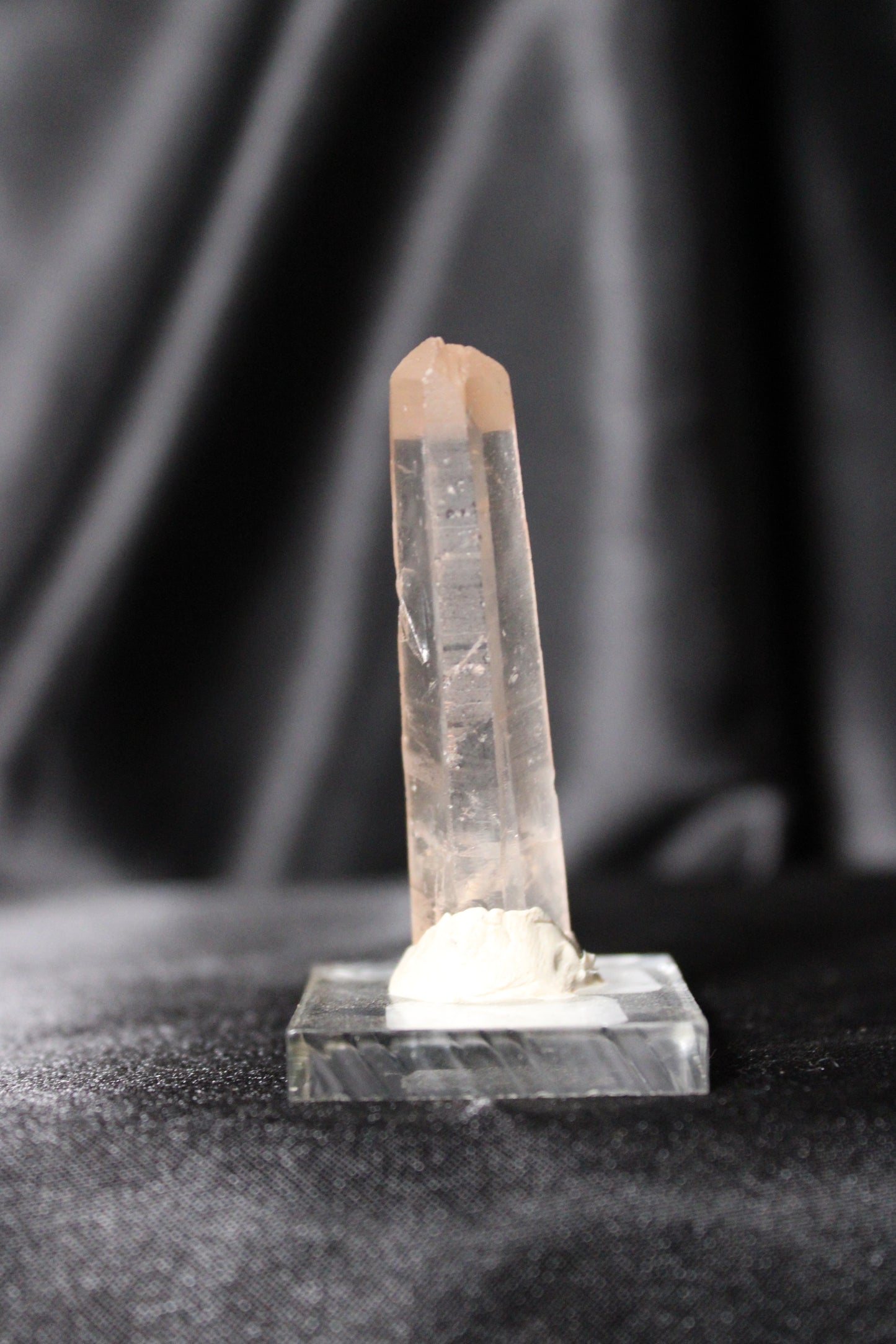 Hematite Lemurian Quartz Specimen | Zambia | F16 w/stand