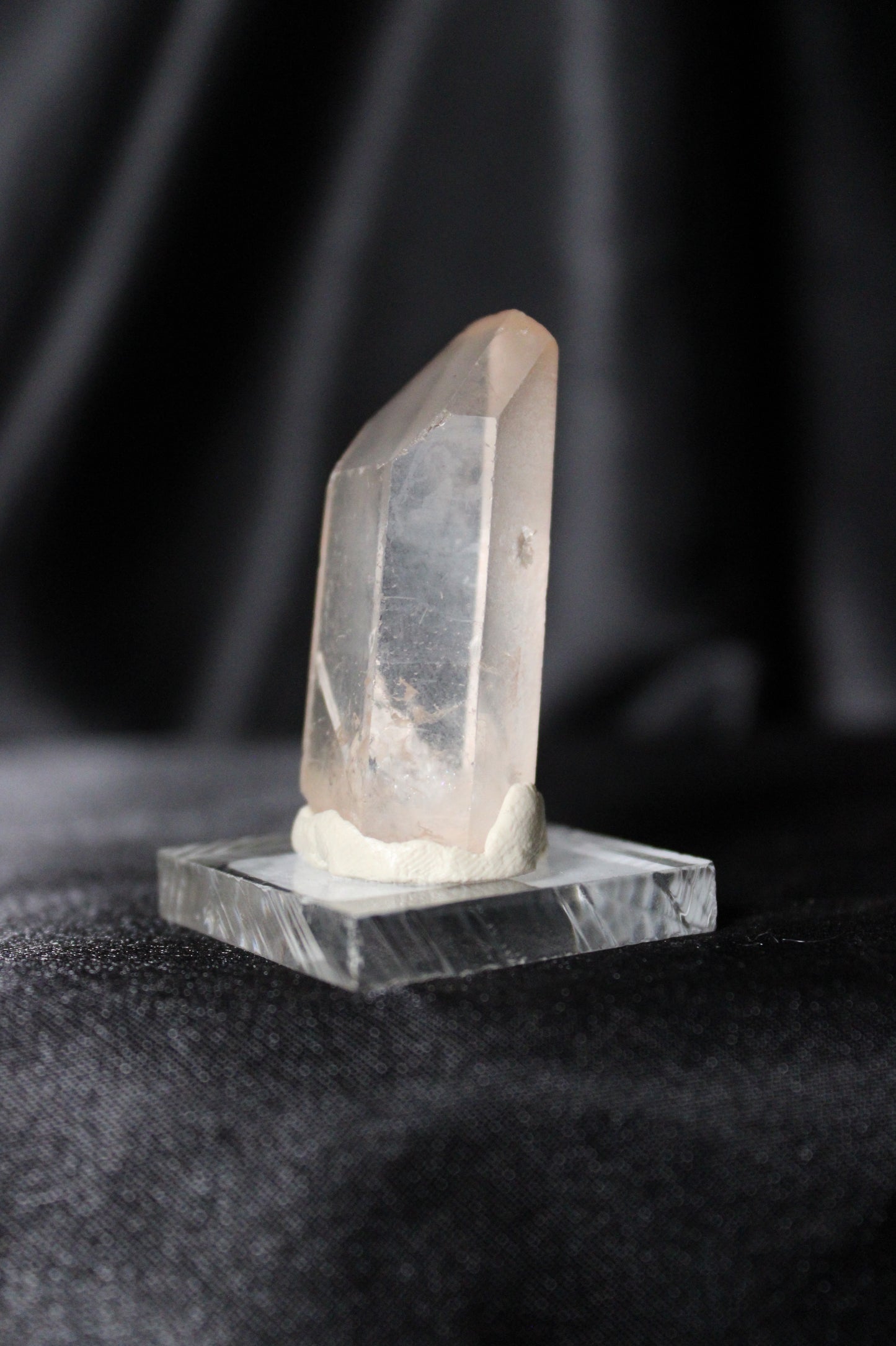 Hematite Lemurian Quartz Specimen | Zambia | H20 w/stand