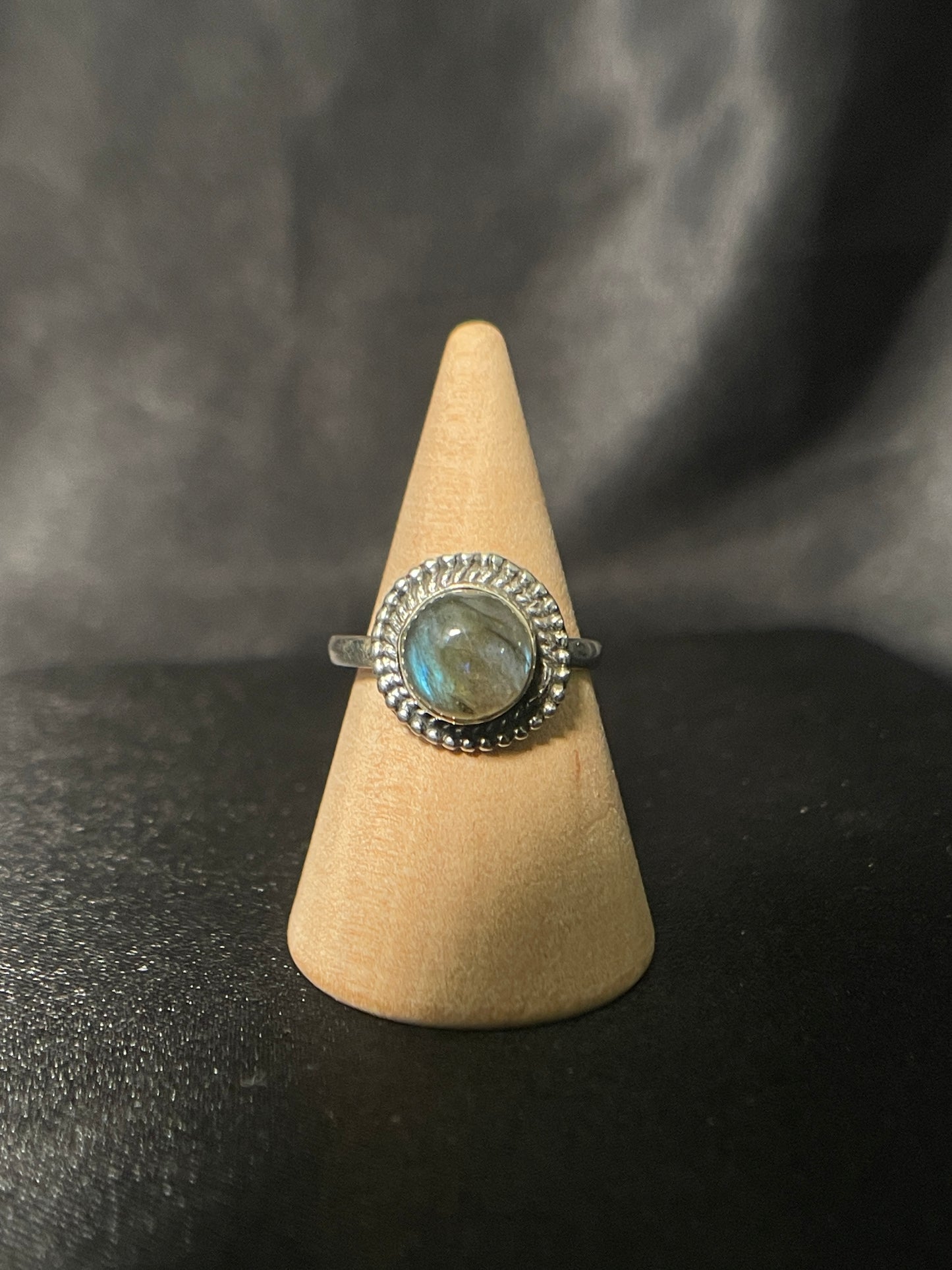 Labradorite Ring | Sterling Silver | Size - 4.5 | A30