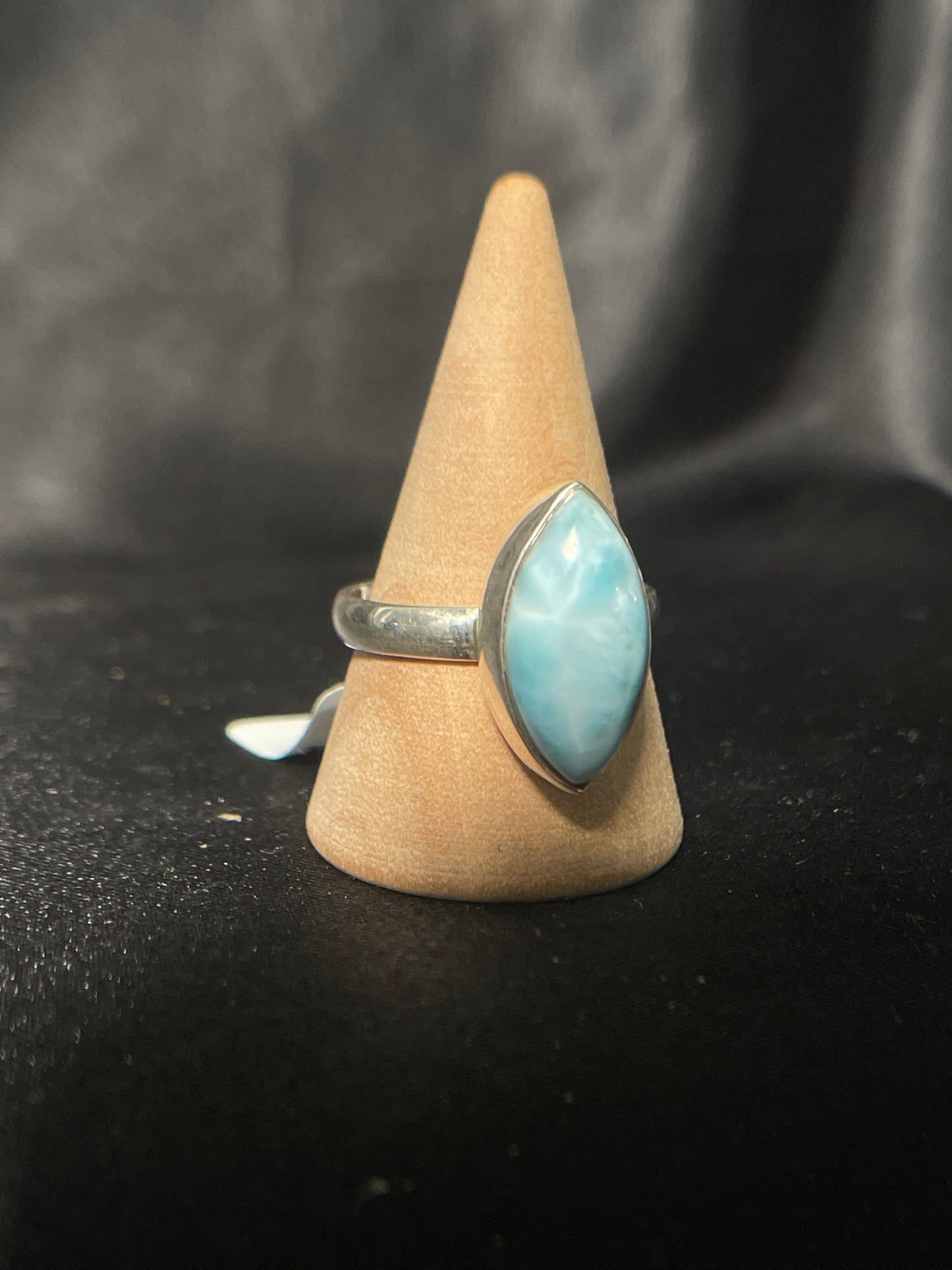 Larimar Ring | Sterling Silver | Size -7.5| A60