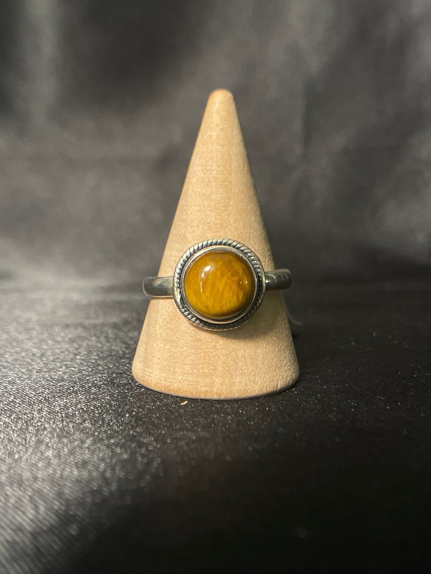 Tiger Eye Ring | Sterling Silver | Size - 8.5 | A45
