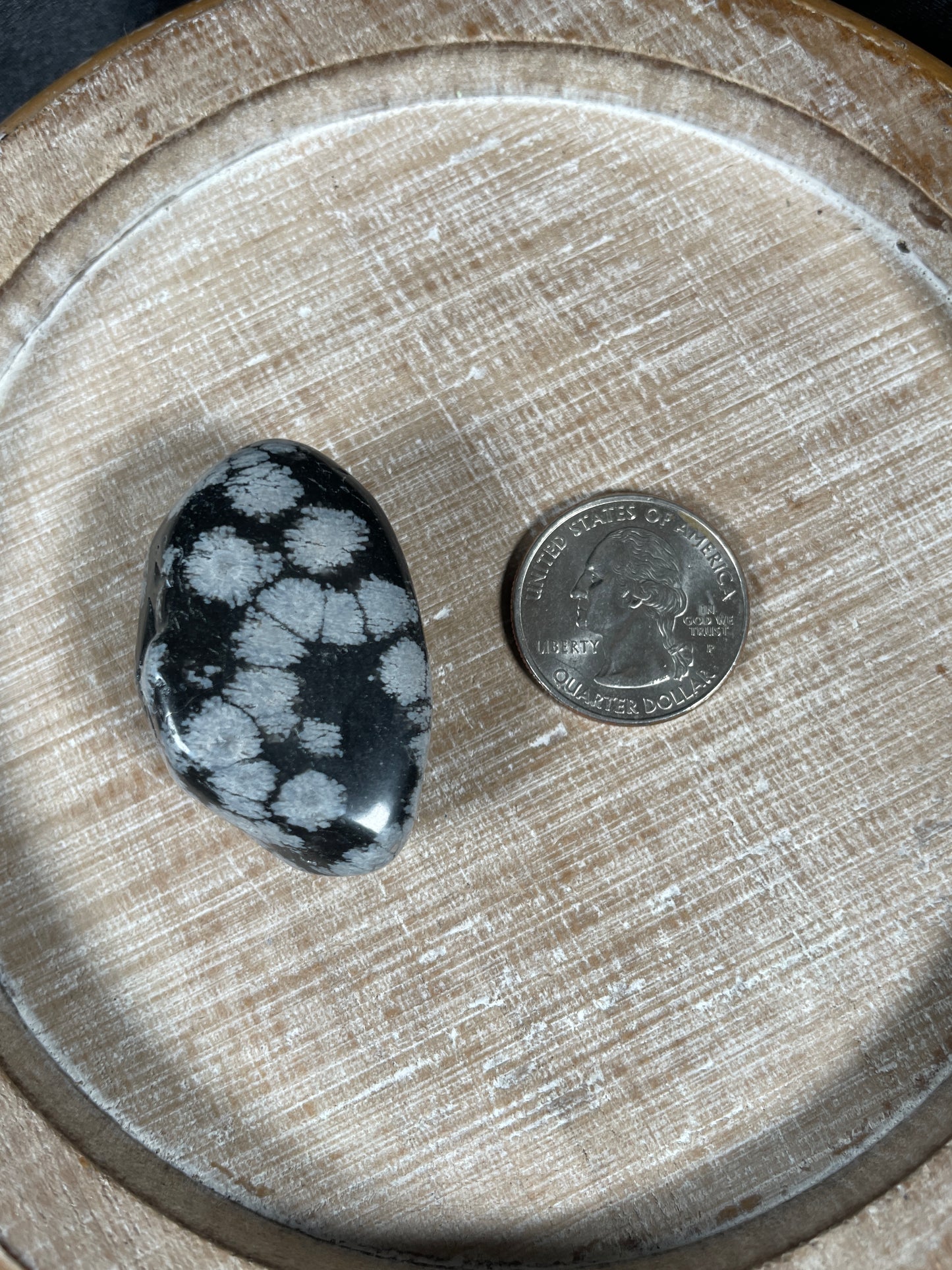 Snowflake Obsidian Tumble | Medium