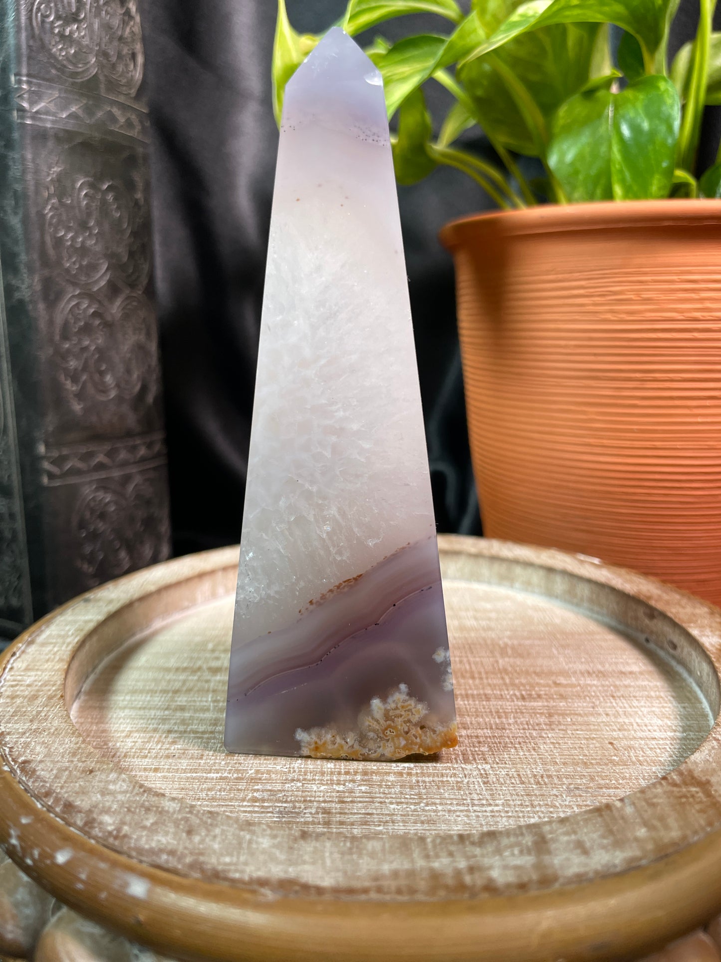 Druzy Agate Obelisk | Brazil | A41