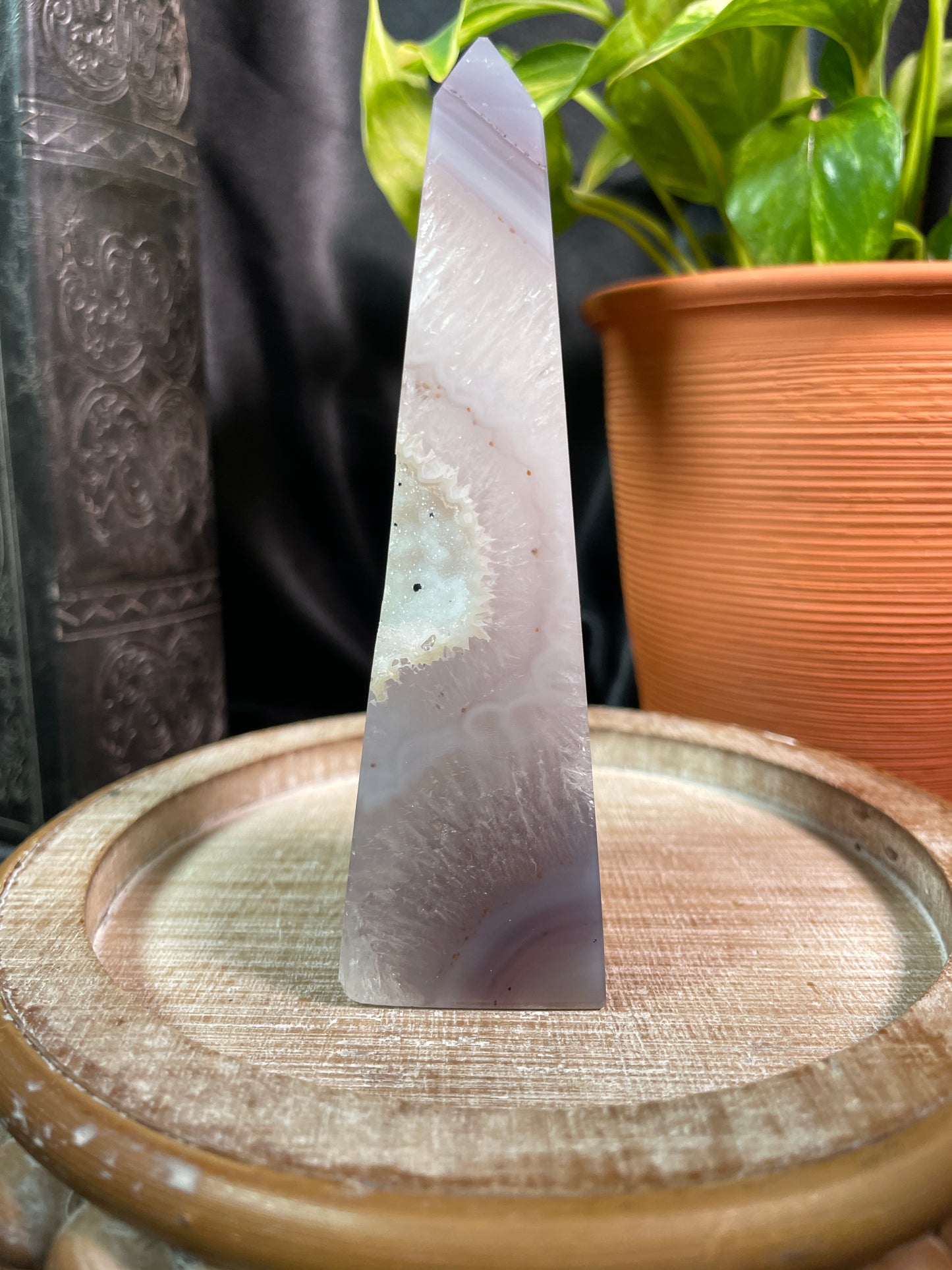 Druzy Agate Obelisk | Brazil | A41