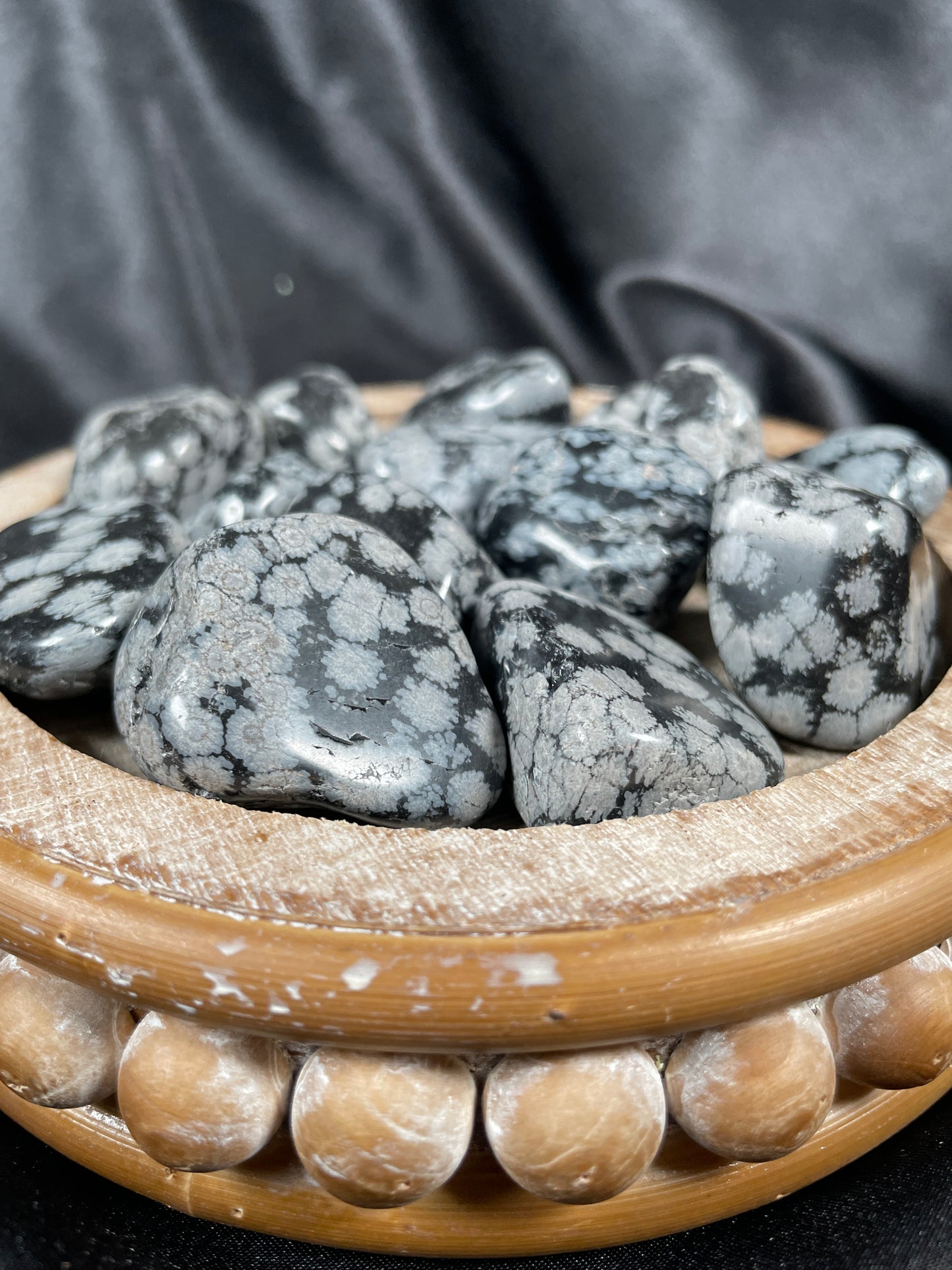 Snowflake Obsidian Tumble | Medium