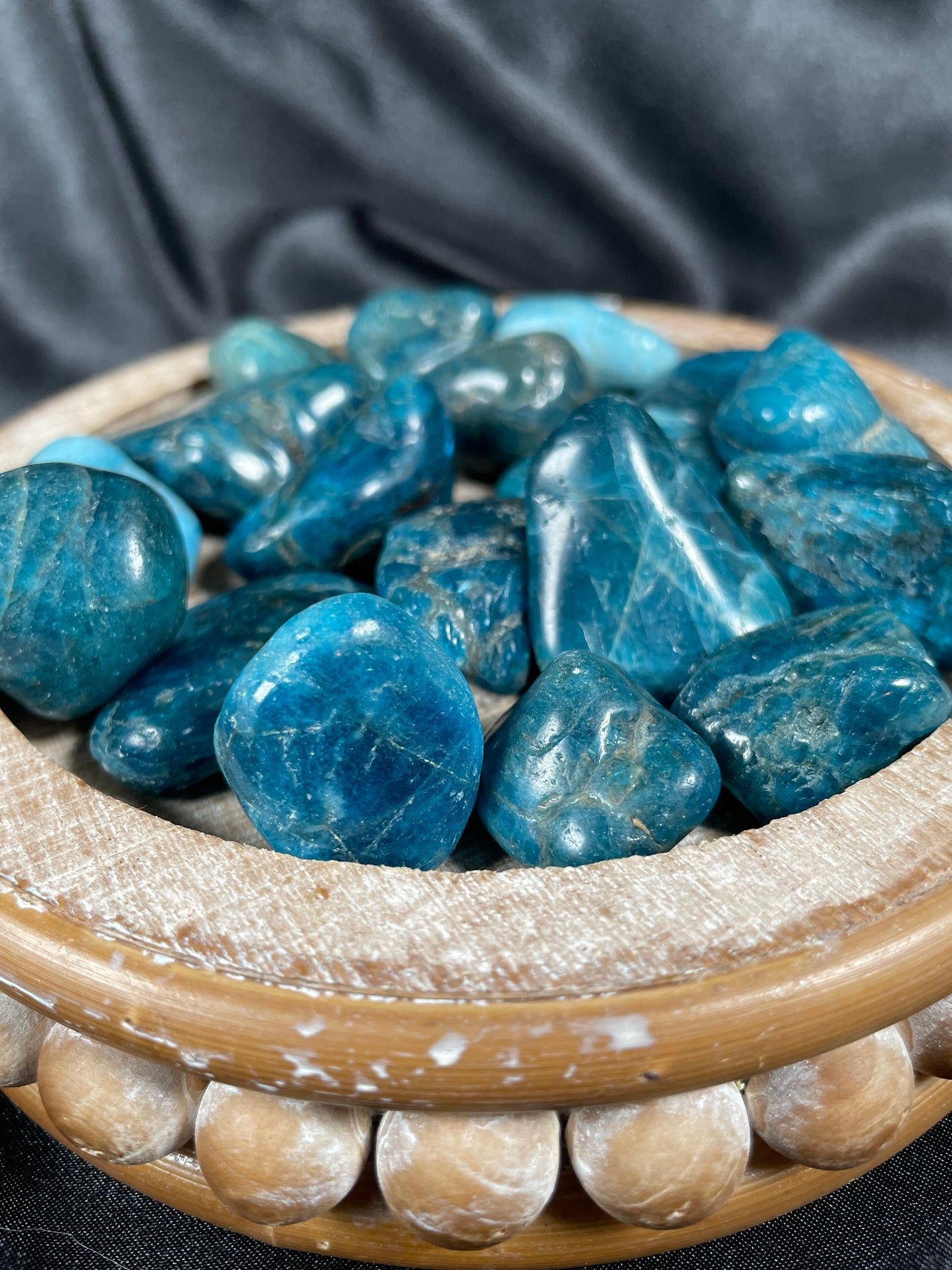 Blue Apatite Tumble | Medium | Madagascar