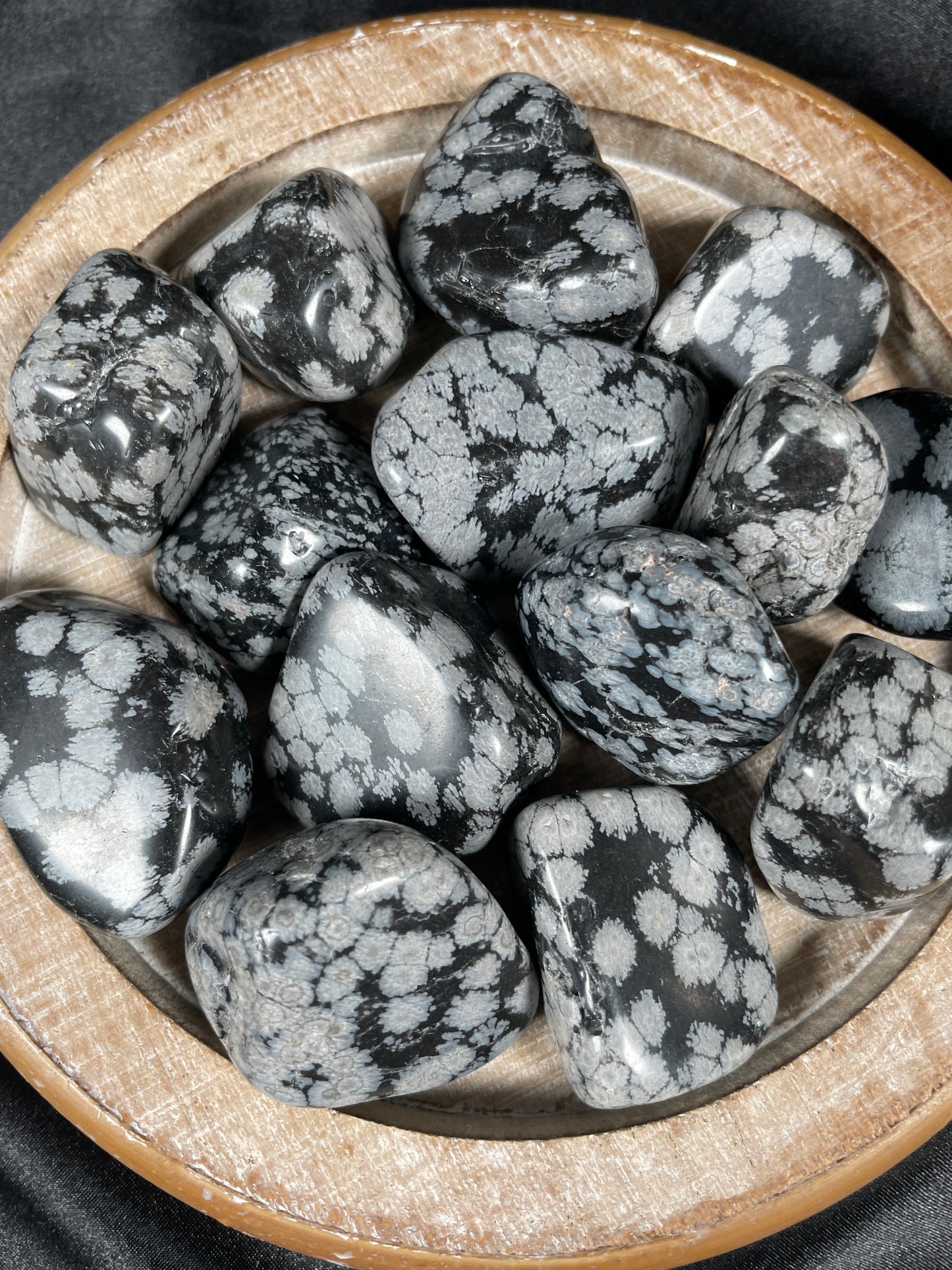 Snowflake Obsidian Tumble | Medium