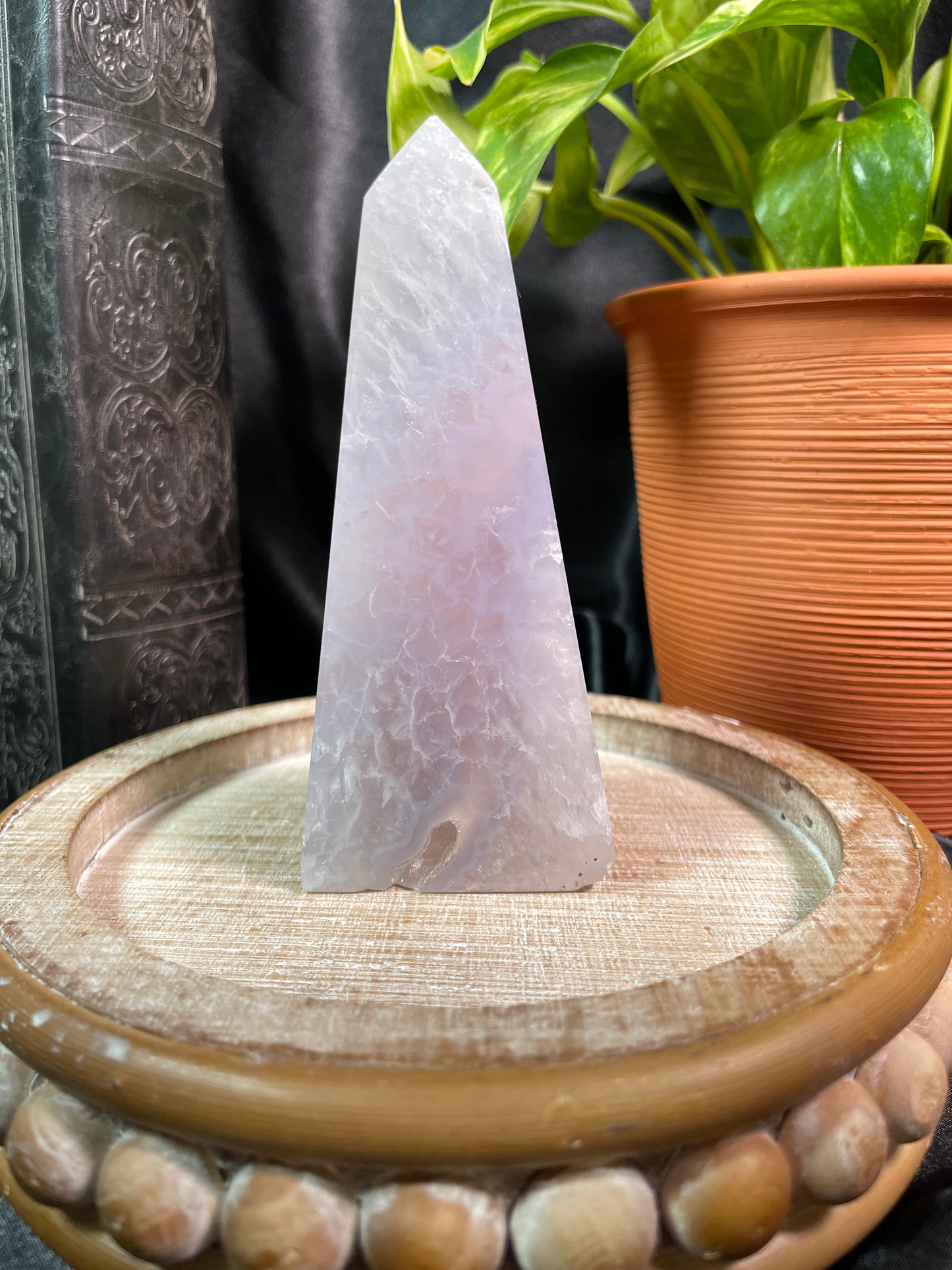 Druzy Agate Obelisk | Brazil | H52