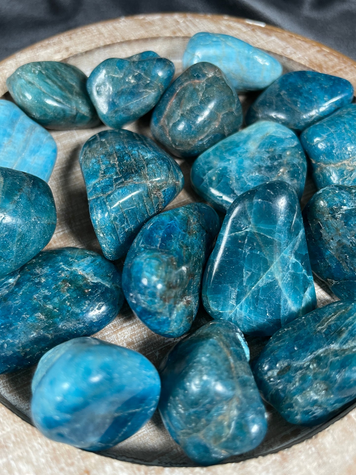 Blue Apatite Tumble | Medium | Madagascar
