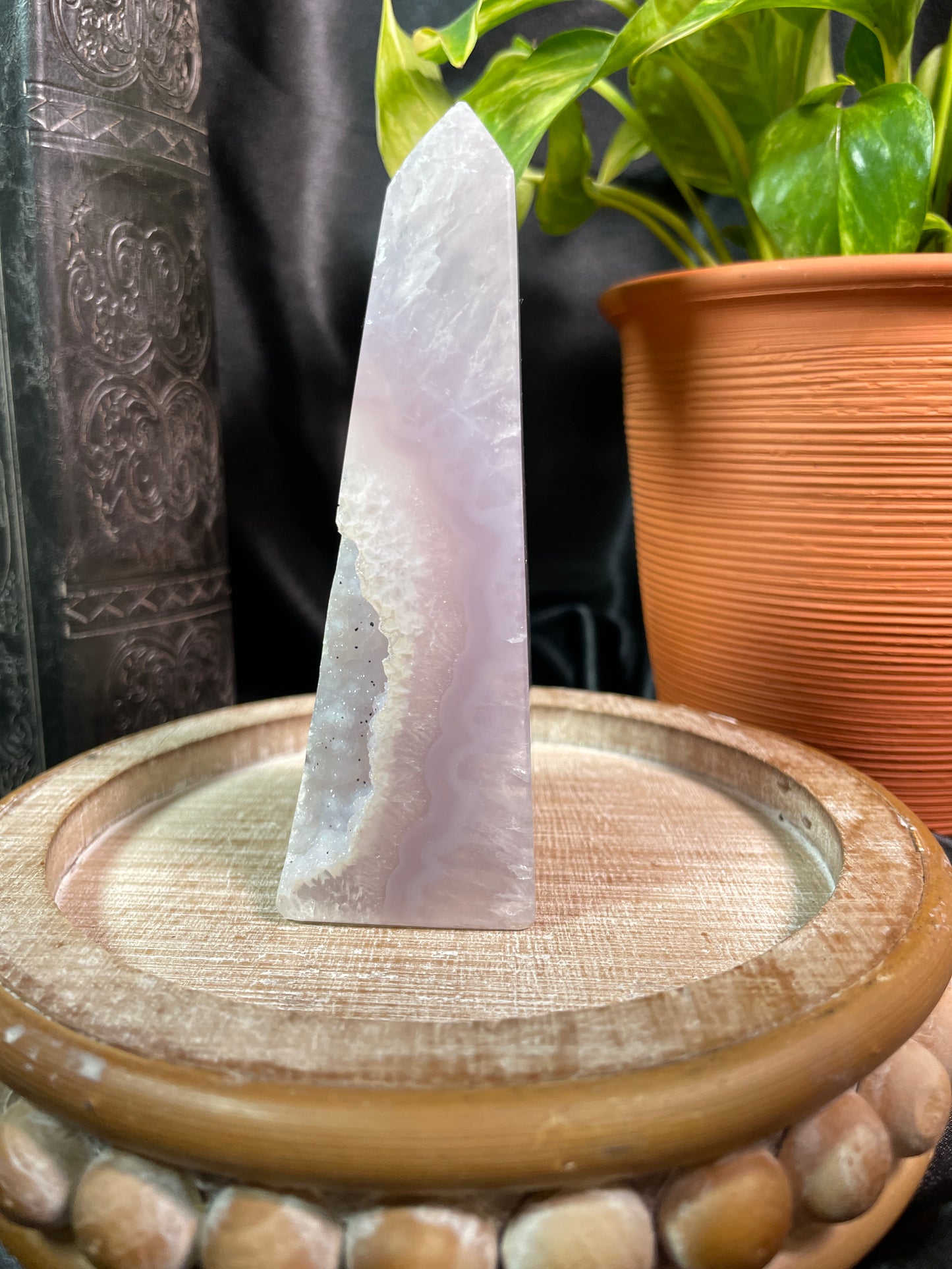 Druzy Agate Obelisk | Brazil | H52