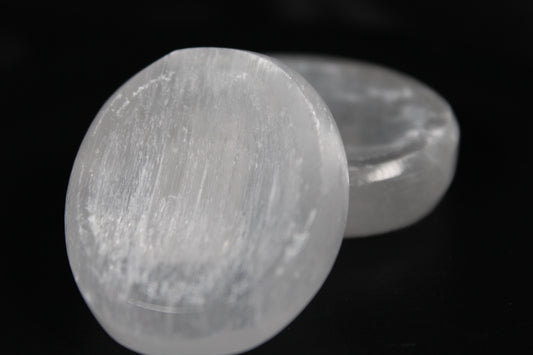 Selenite Worry Stone