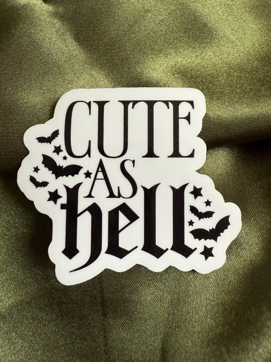 Cute As Hell Bats | Sticker