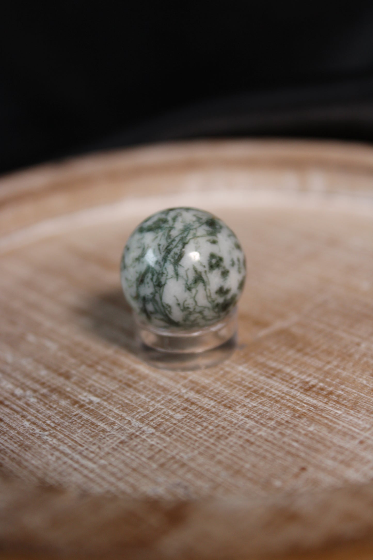 Moss Agate Mini Sphere