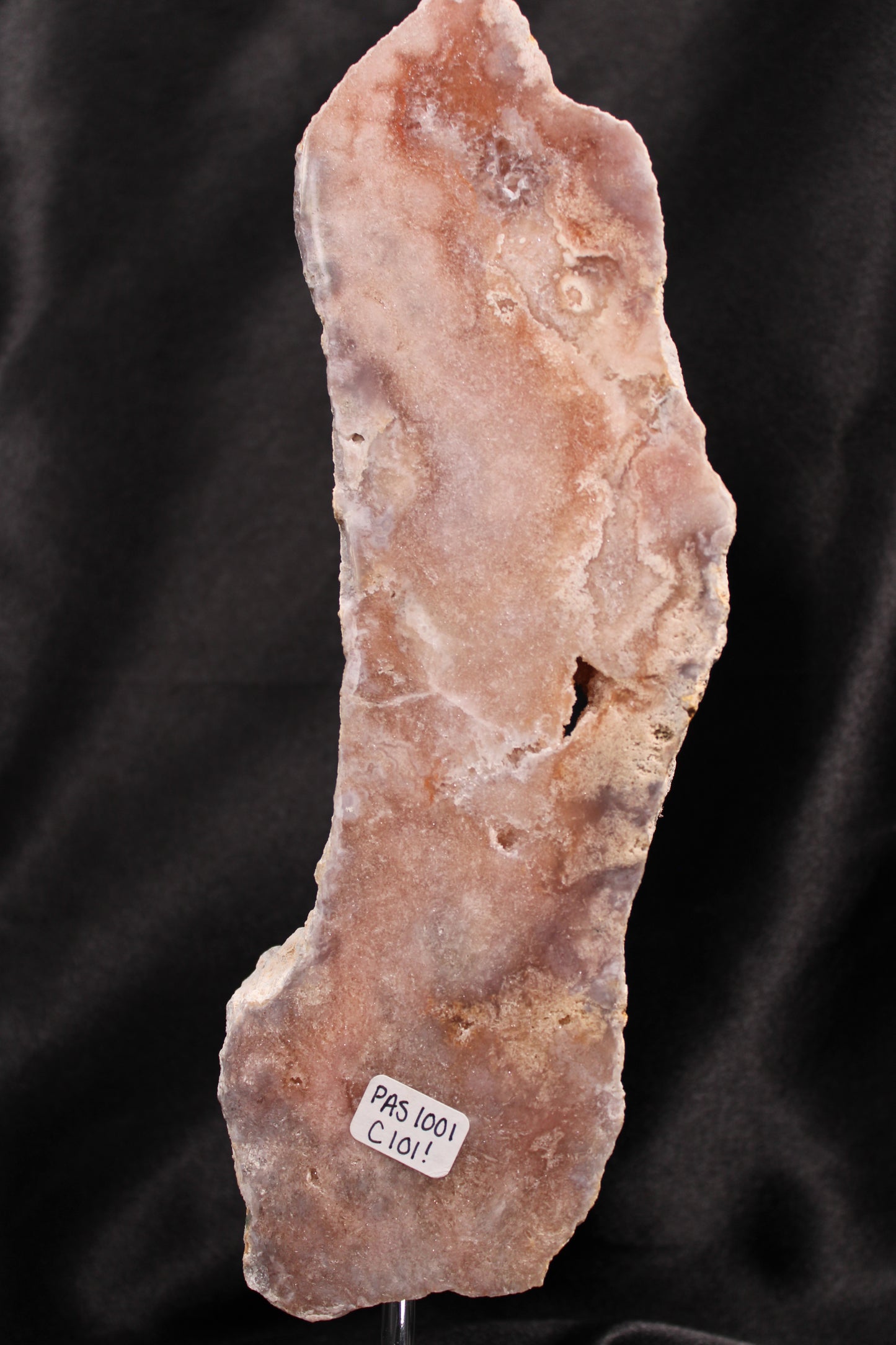 Pink Amethyst Slab with Stand | Brazil | C101!