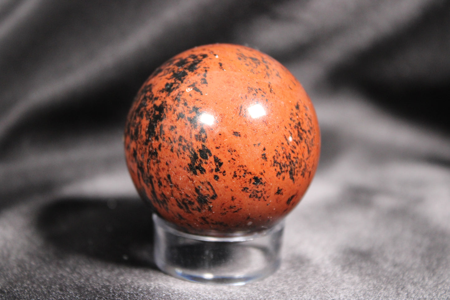 IMPERFECT | Mahogany Obsidian Sphere | D16