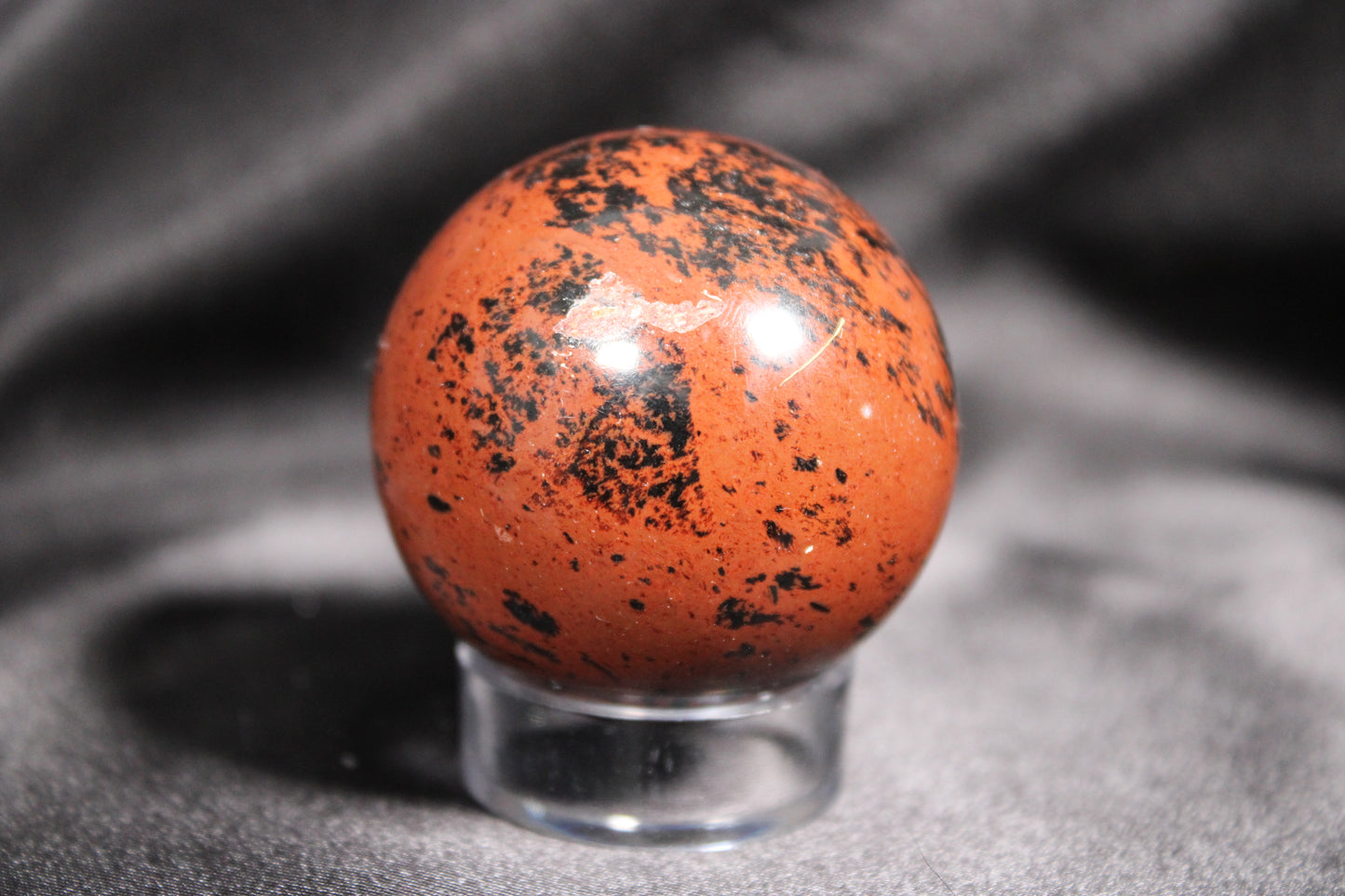 IMPERFECT | Mahogany Obsidian Sphere | D16