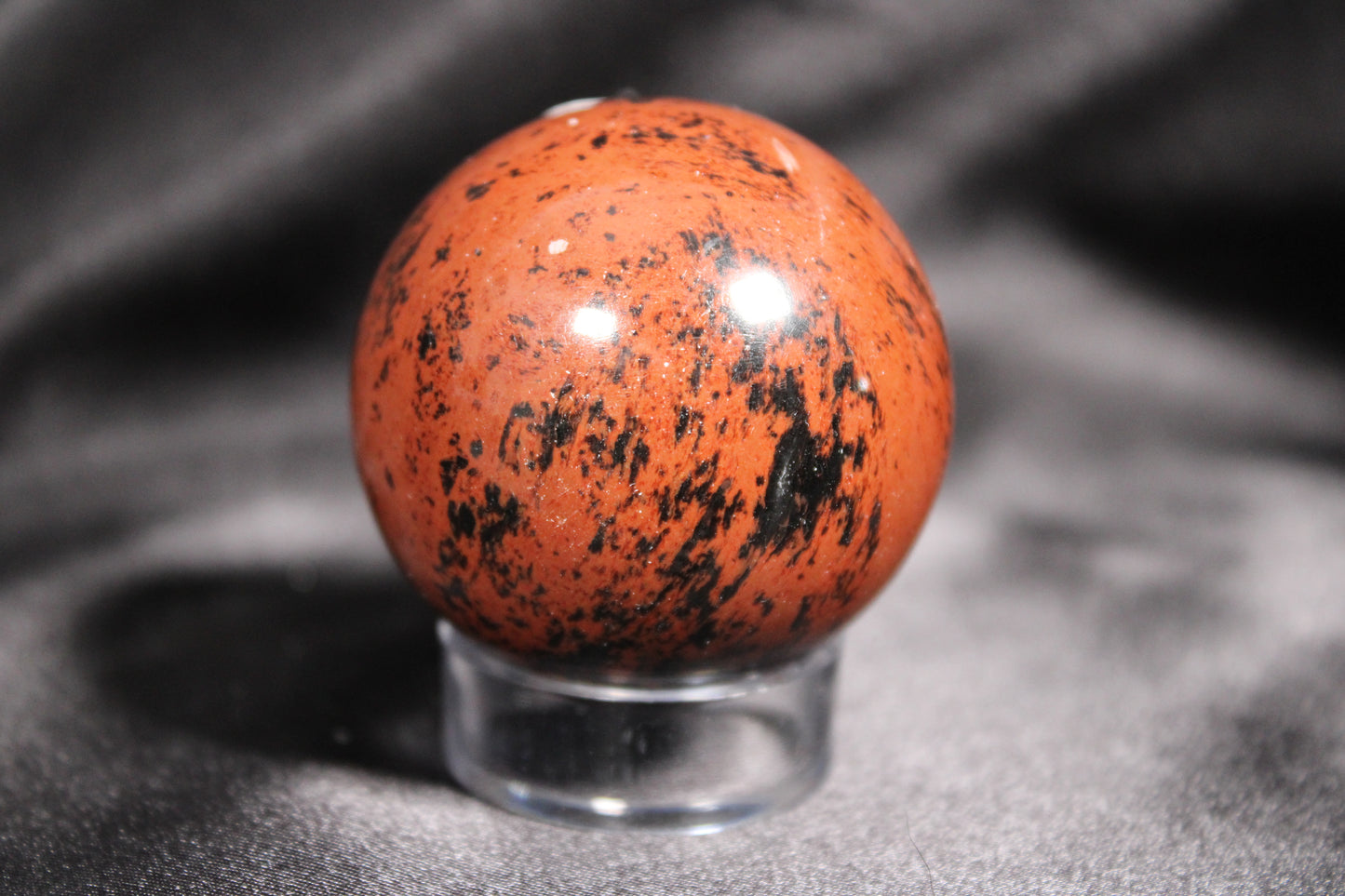 IMPERFECT | Mahogany Obsidian Sphere | D16