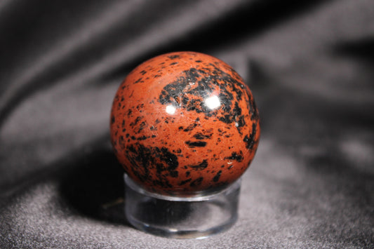 IMPERFECT | Mahogany Obsidian Sphere | C14*