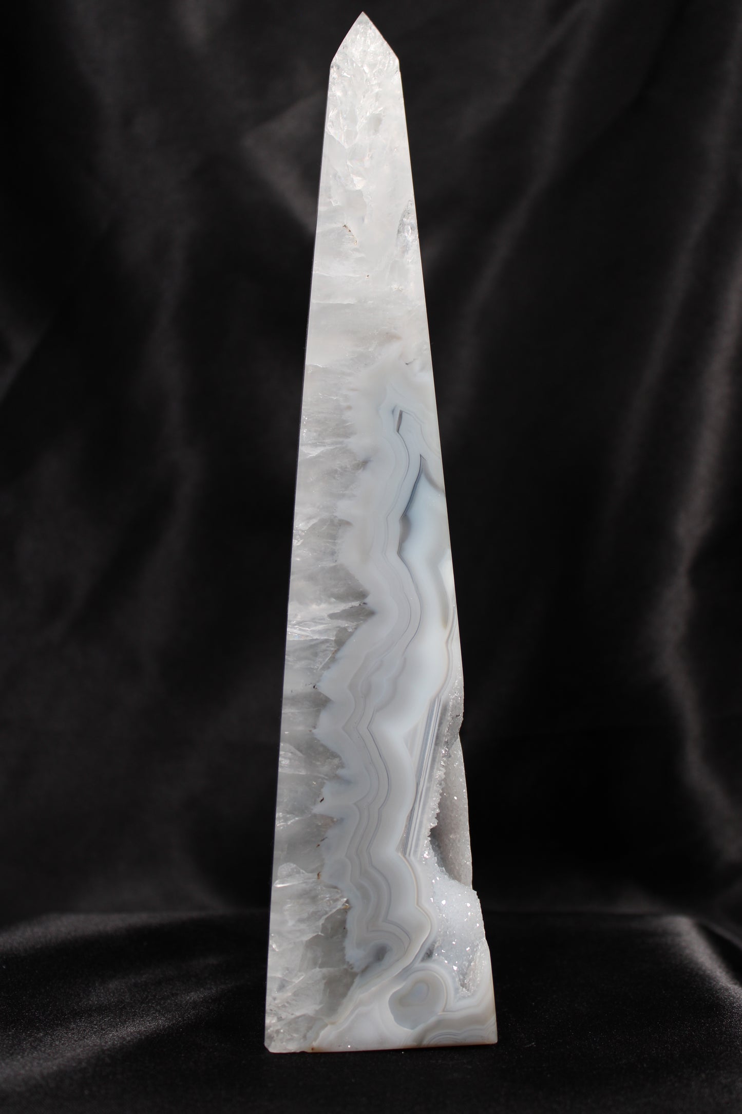 Druzy Agate Obelisk | Brazil | J206