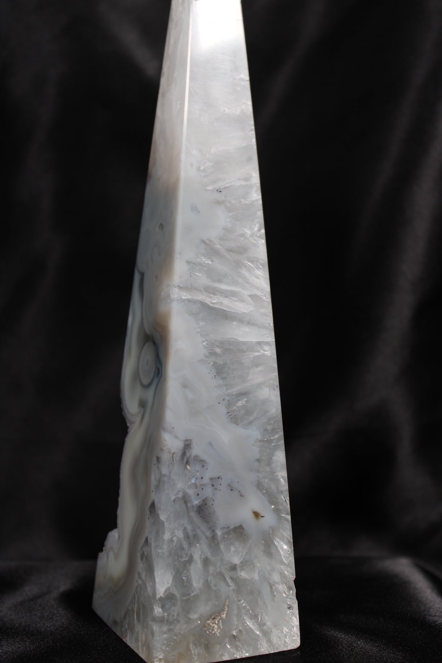 Druzy Agate Obelisk | Brazil | J206