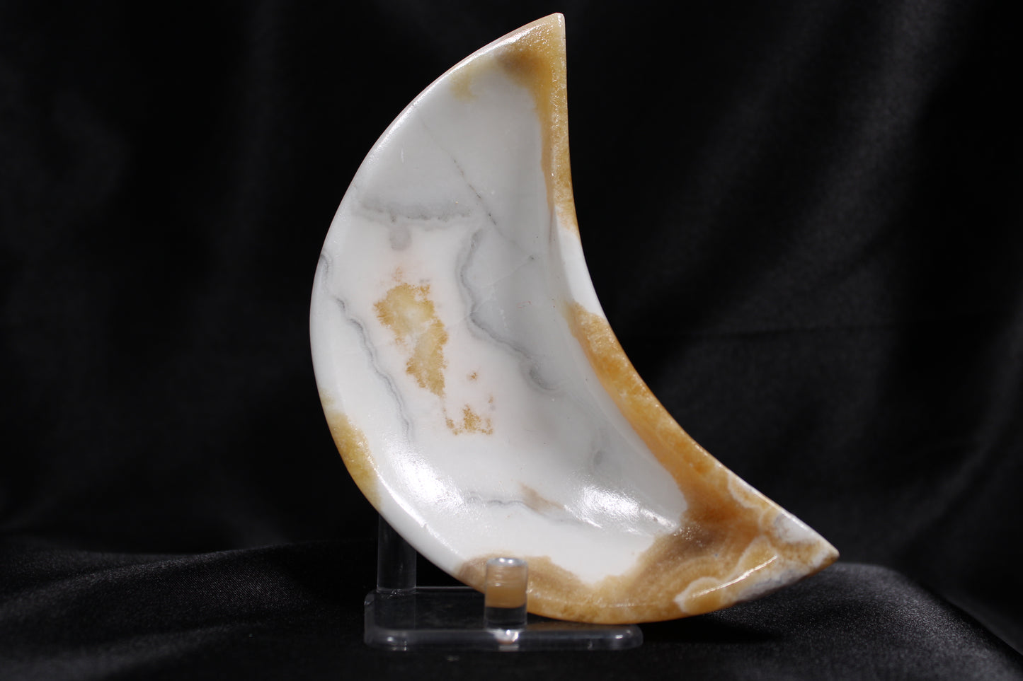 Orange Calcite | Moon Bowl | D22