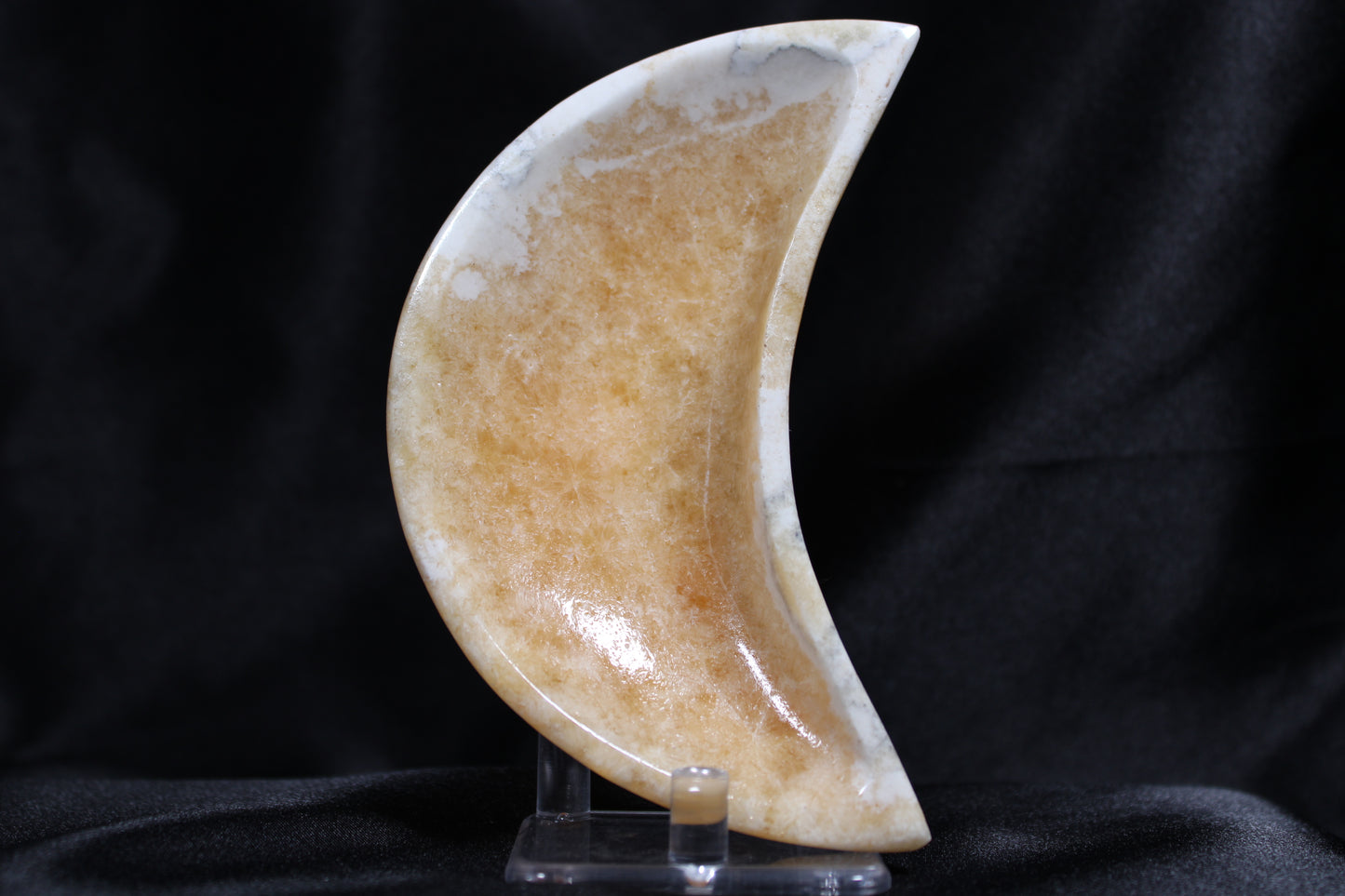 Orange Calcite | Moon Bowl | B22