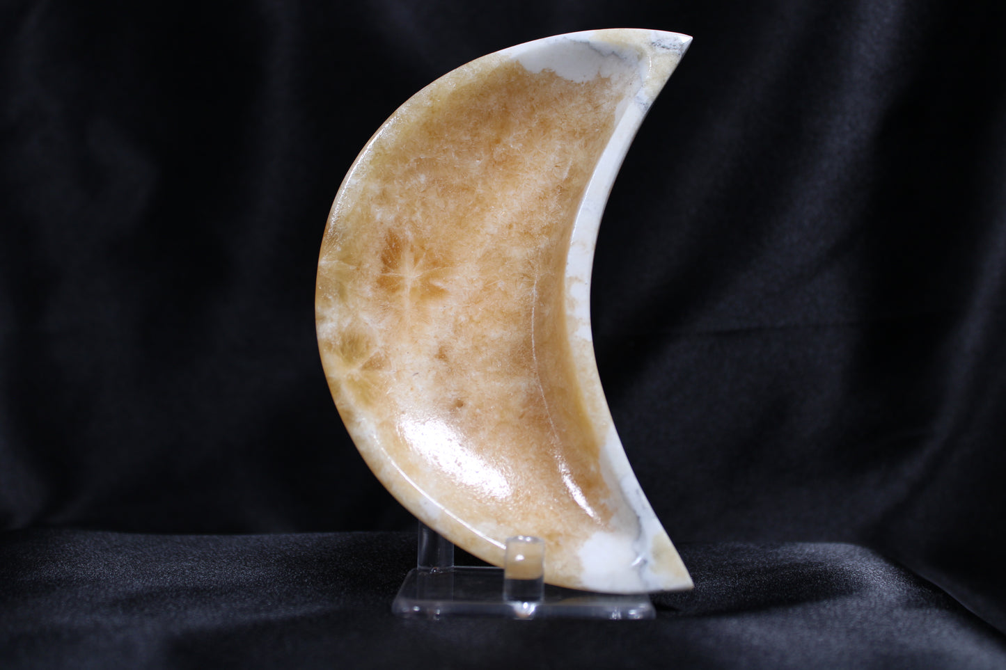 Orange Calcite | Moon Bowl | C22