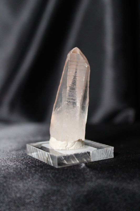 Hematite Lemurian Quartz Specimen | Zambia | A20 w/stand