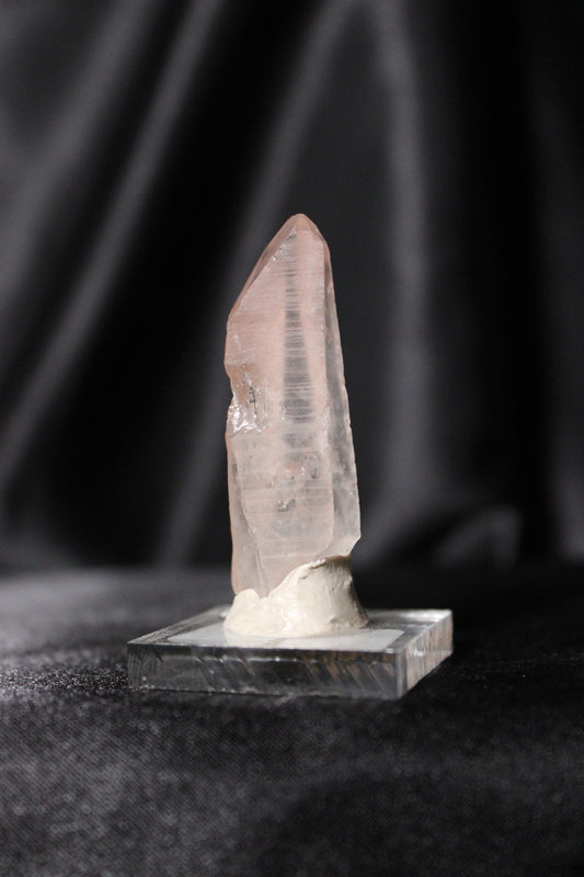 Hematite Lemurian Quartz Specimen | Zambia | B16 w/stand