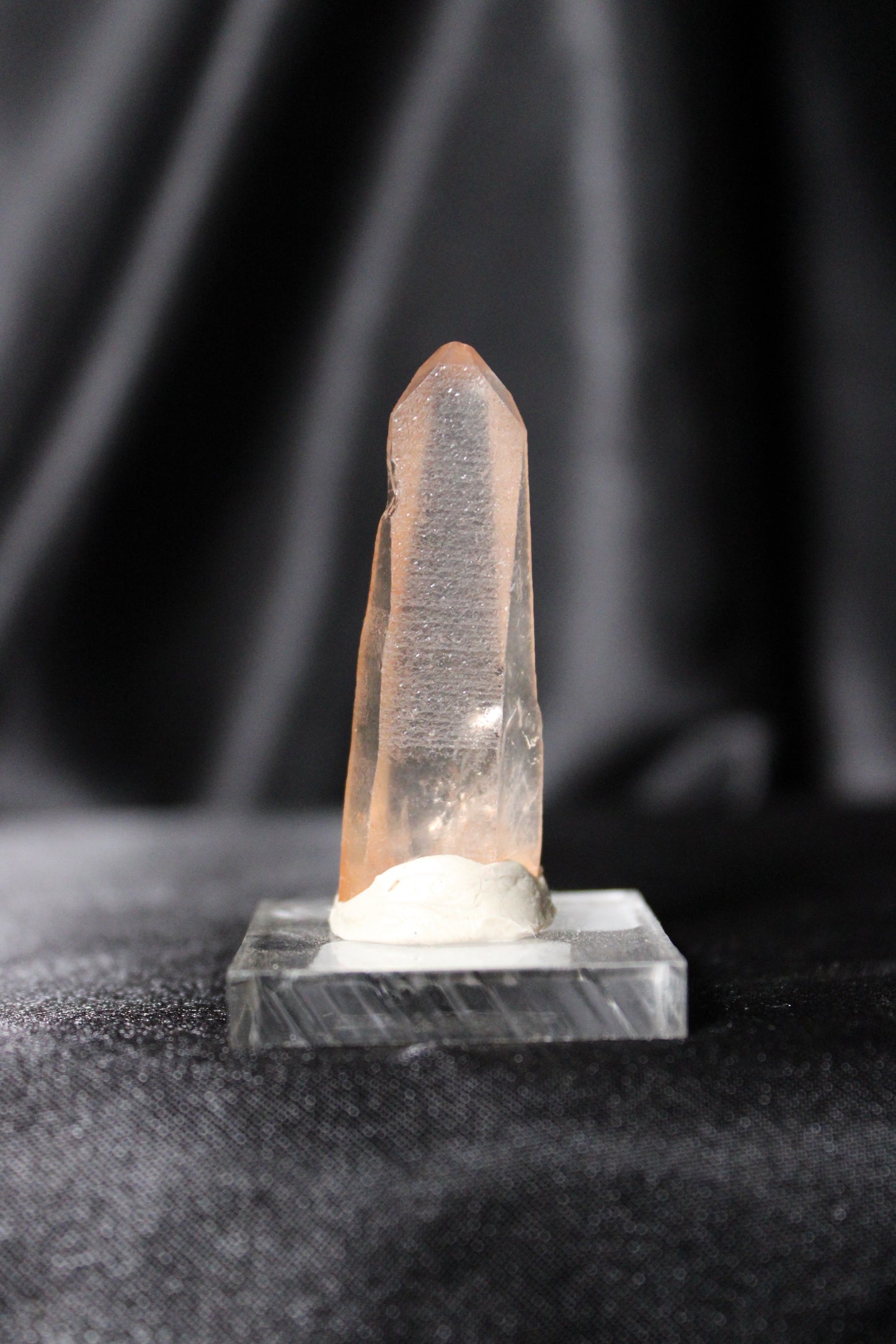 Hematite Lemurian Quartz Specimen | Zambia | E12 w/stand