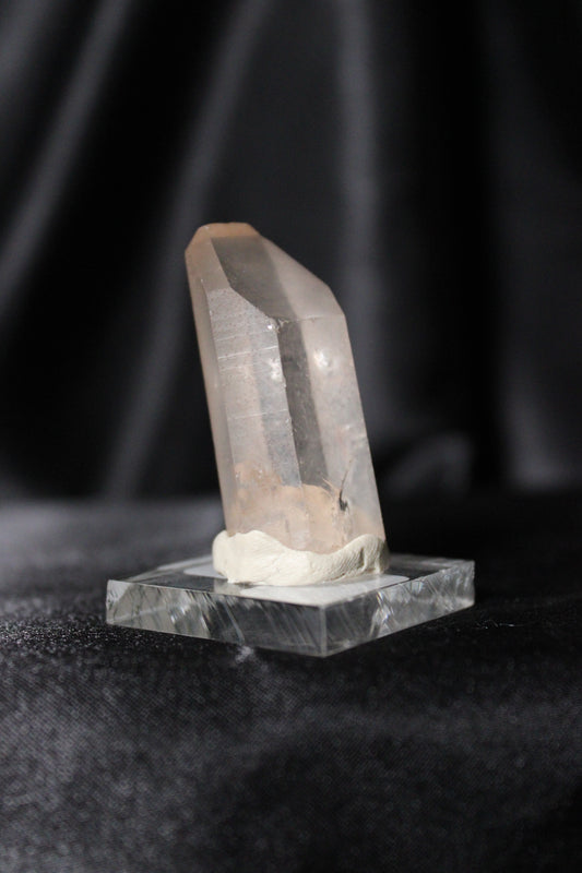 Hematite Lemurian Quartz Specimen | Zambia | H20 w/stand