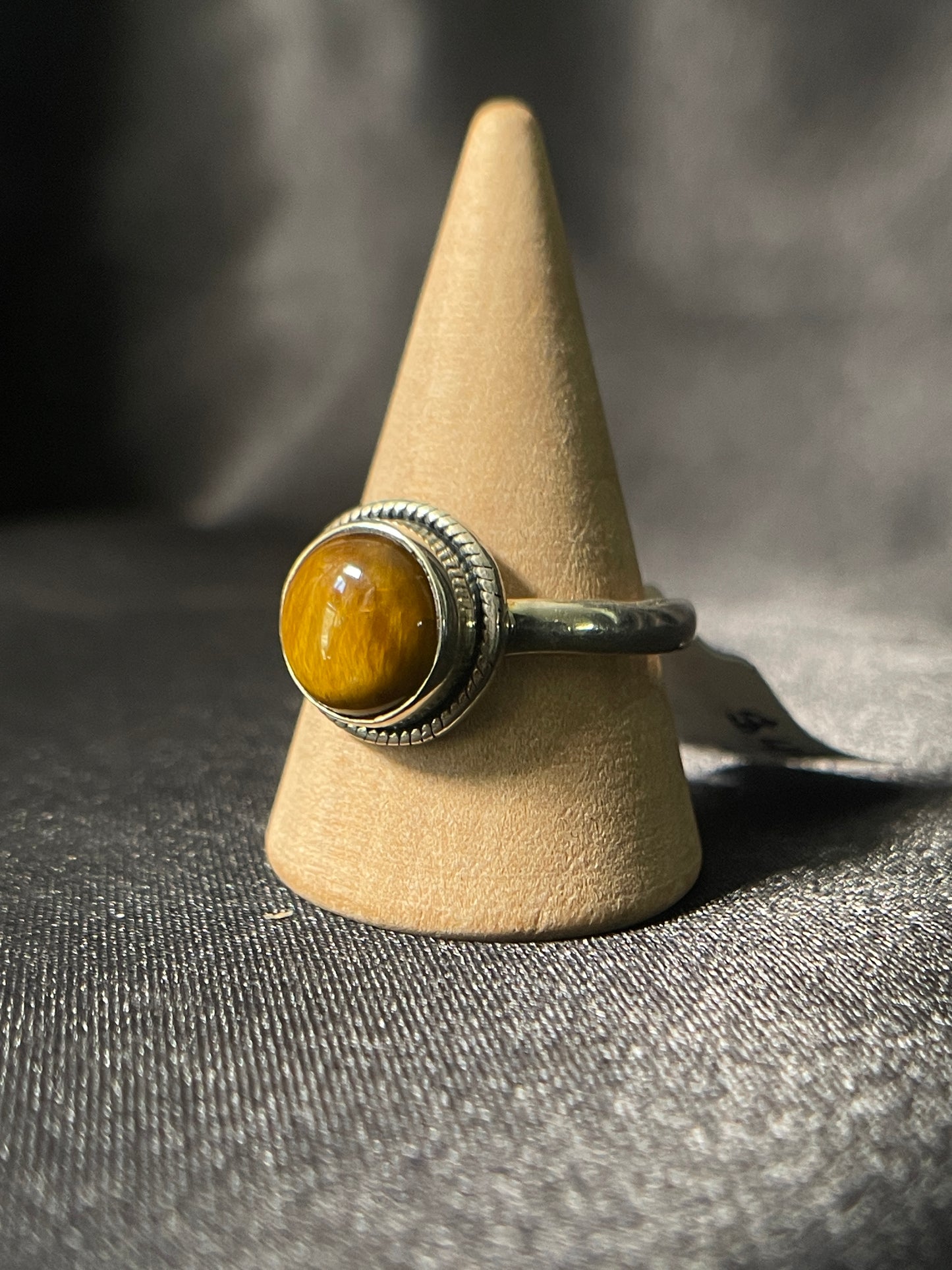 Tiger Eye Ring | Sterling Silver | Size - 8.5 | A45