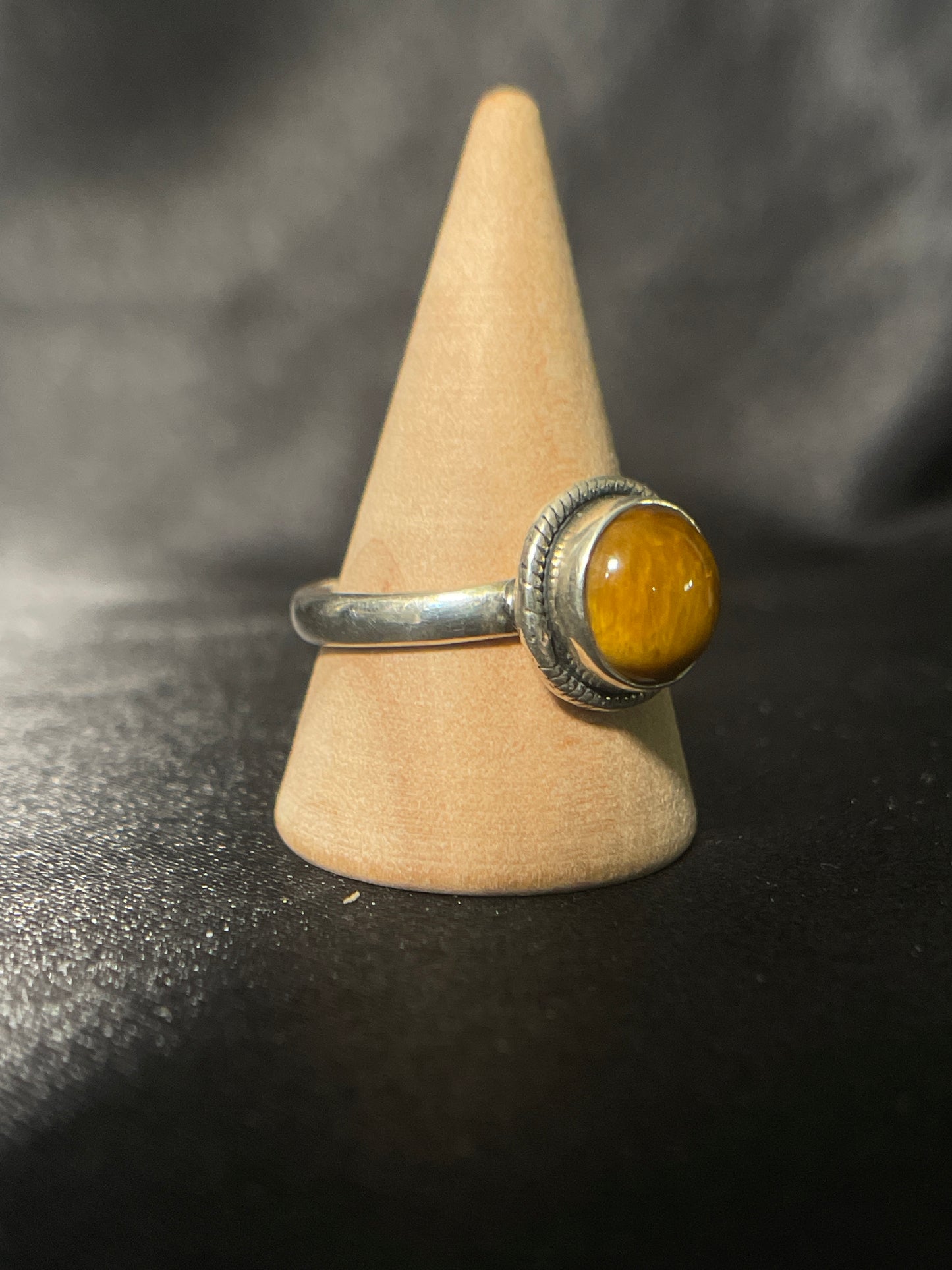 Tiger Eye Ring | Sterling Silver | Size - 8.5 | A45