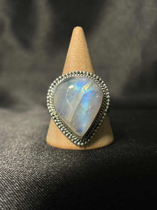 Moonstone Ring | Sterling Silver | Size - 9.5 | B70