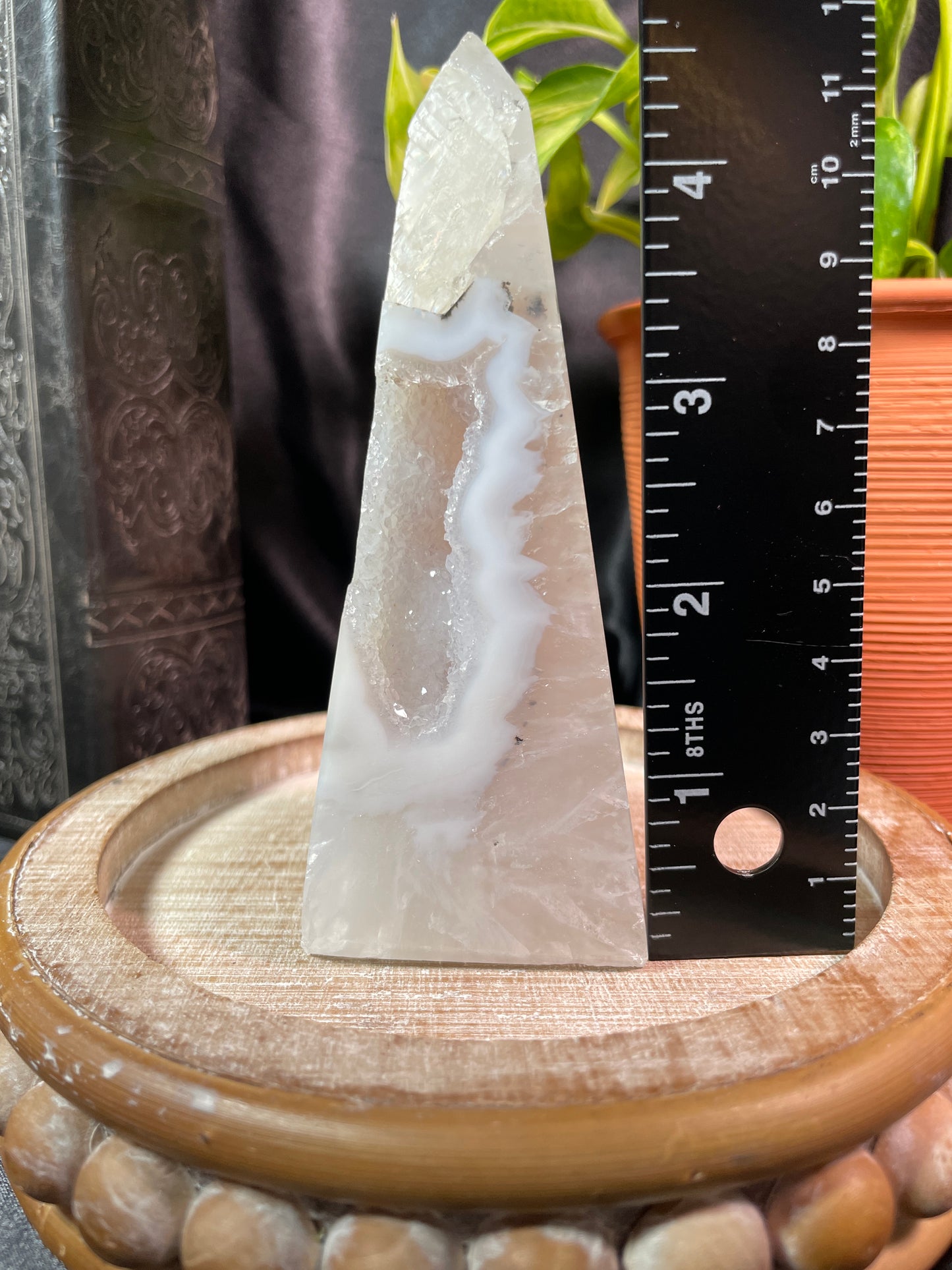 Druzy Agate Obelisk | Brazil | F71